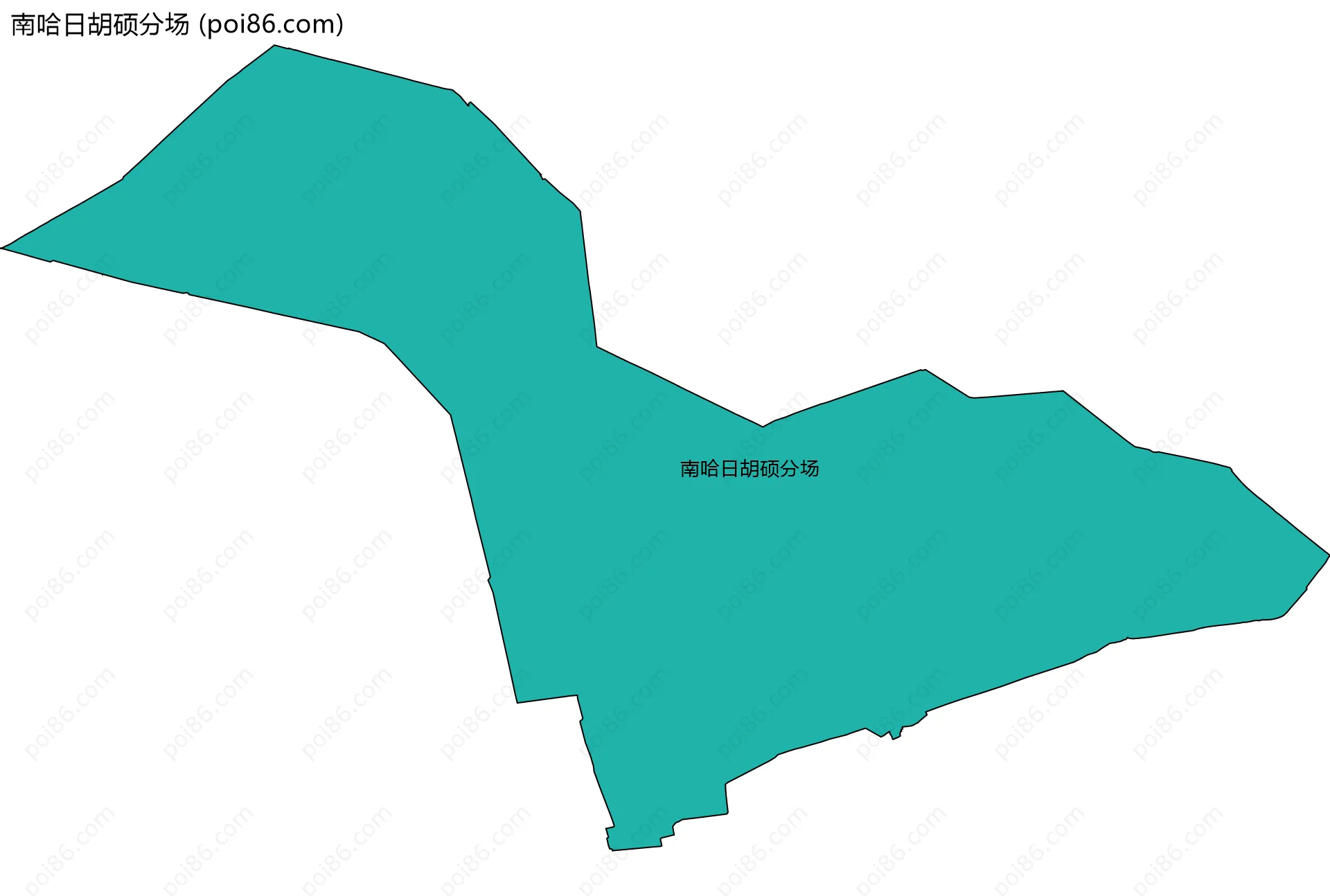 南哈日胡硕分场边界地图