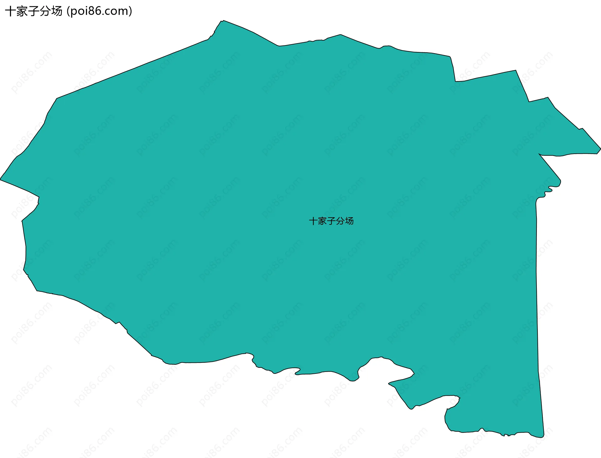 十家子分场边界地图