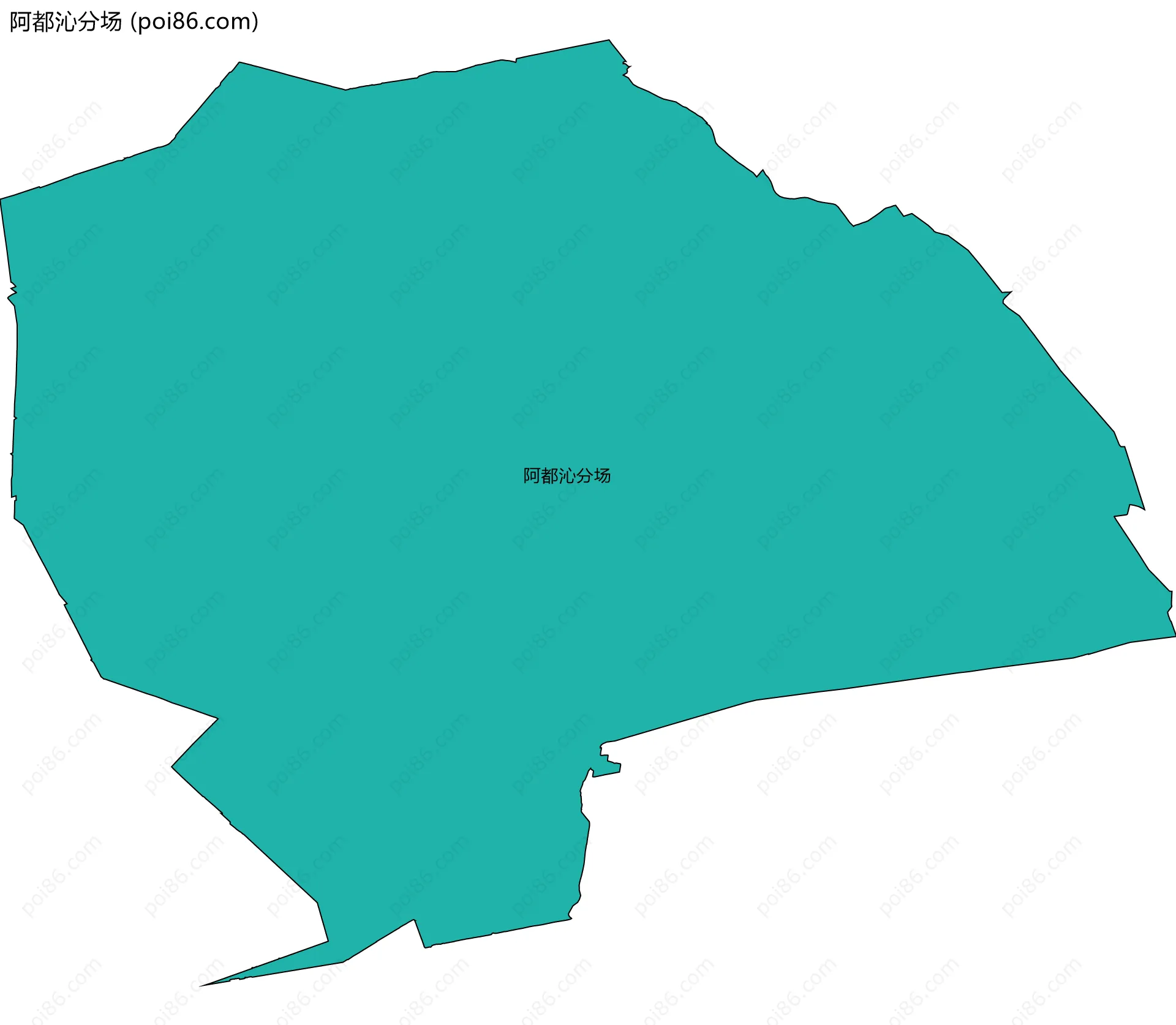 阿都沁分场边界地图