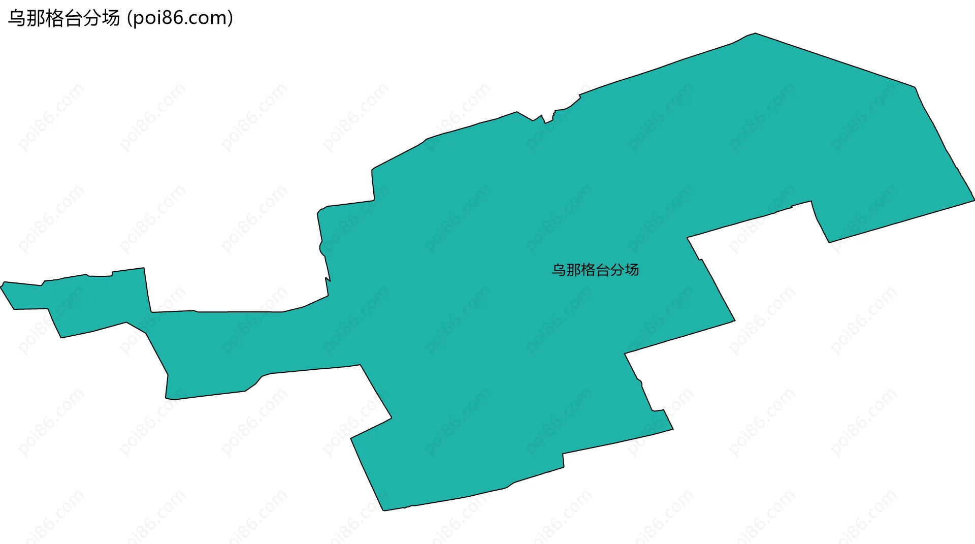 乌那格台分场边界地图