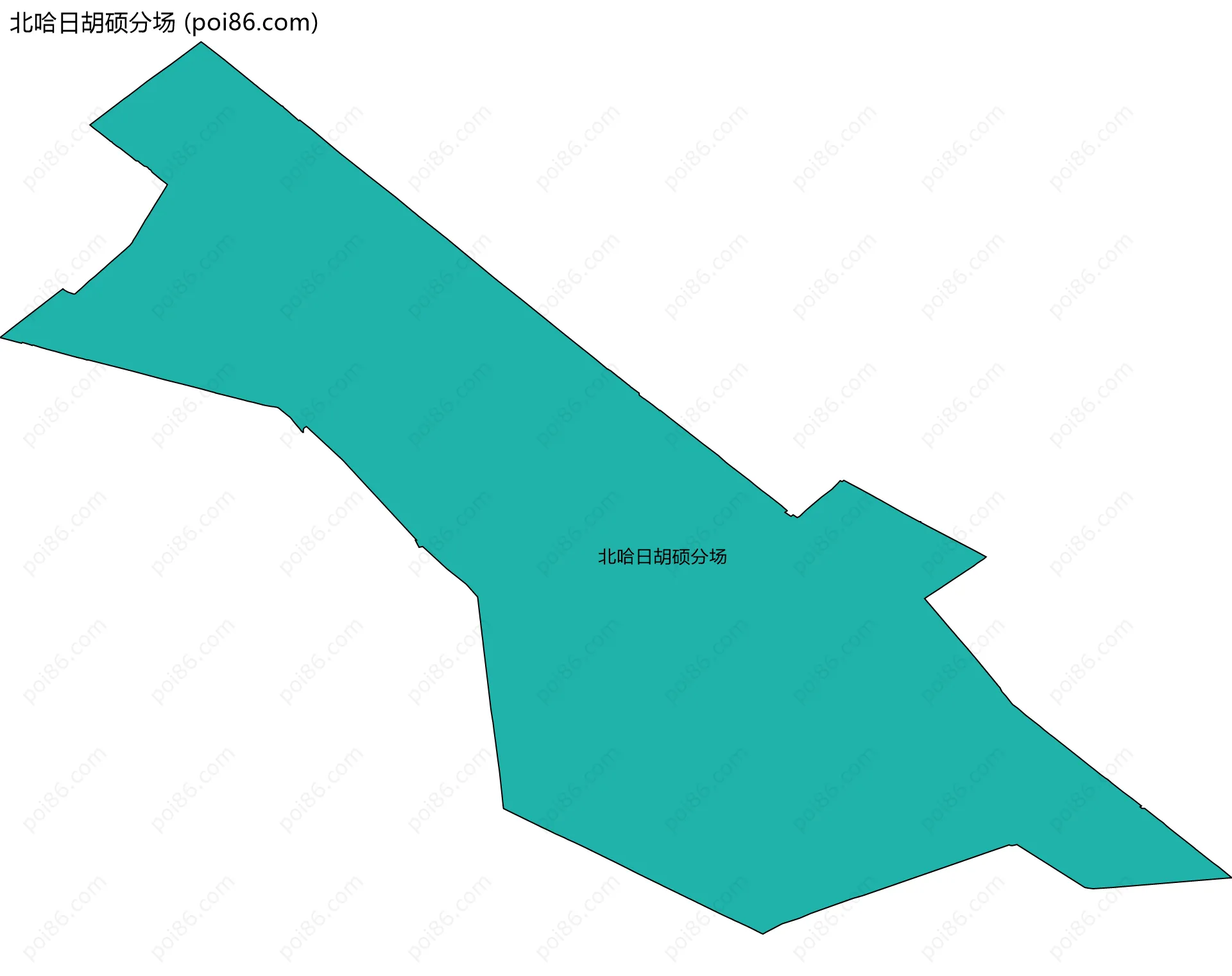 北哈日胡硕分场边界地图