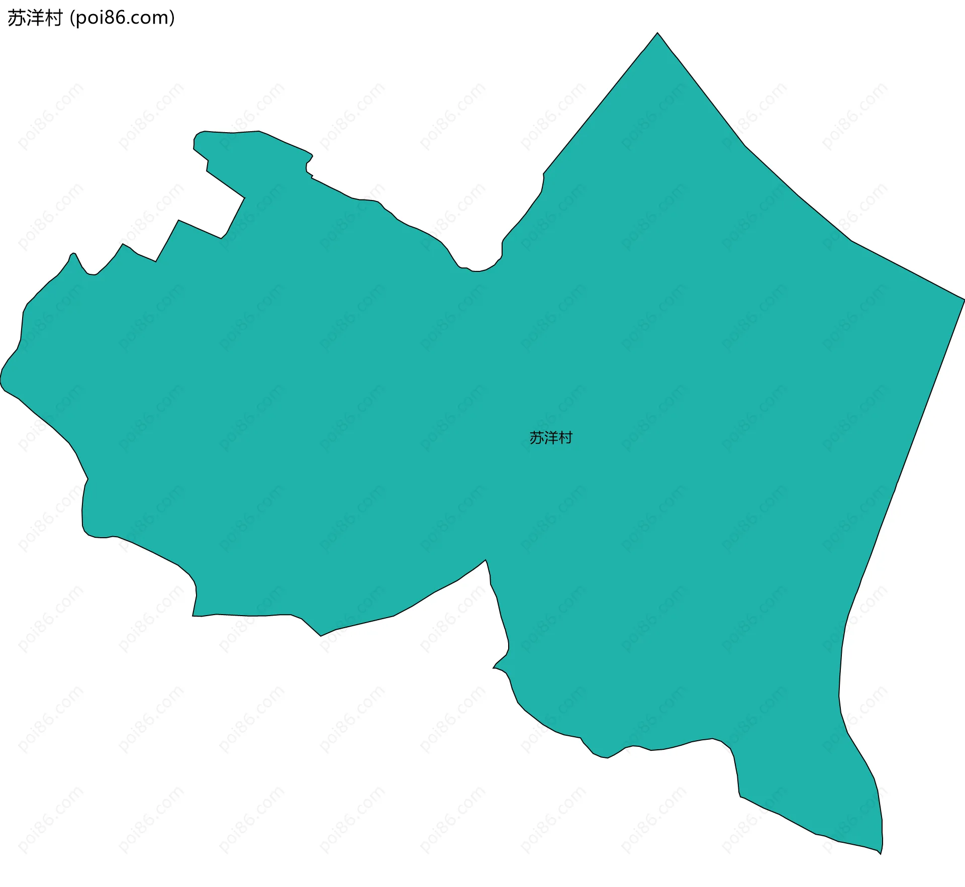 苏洋村边界地图
