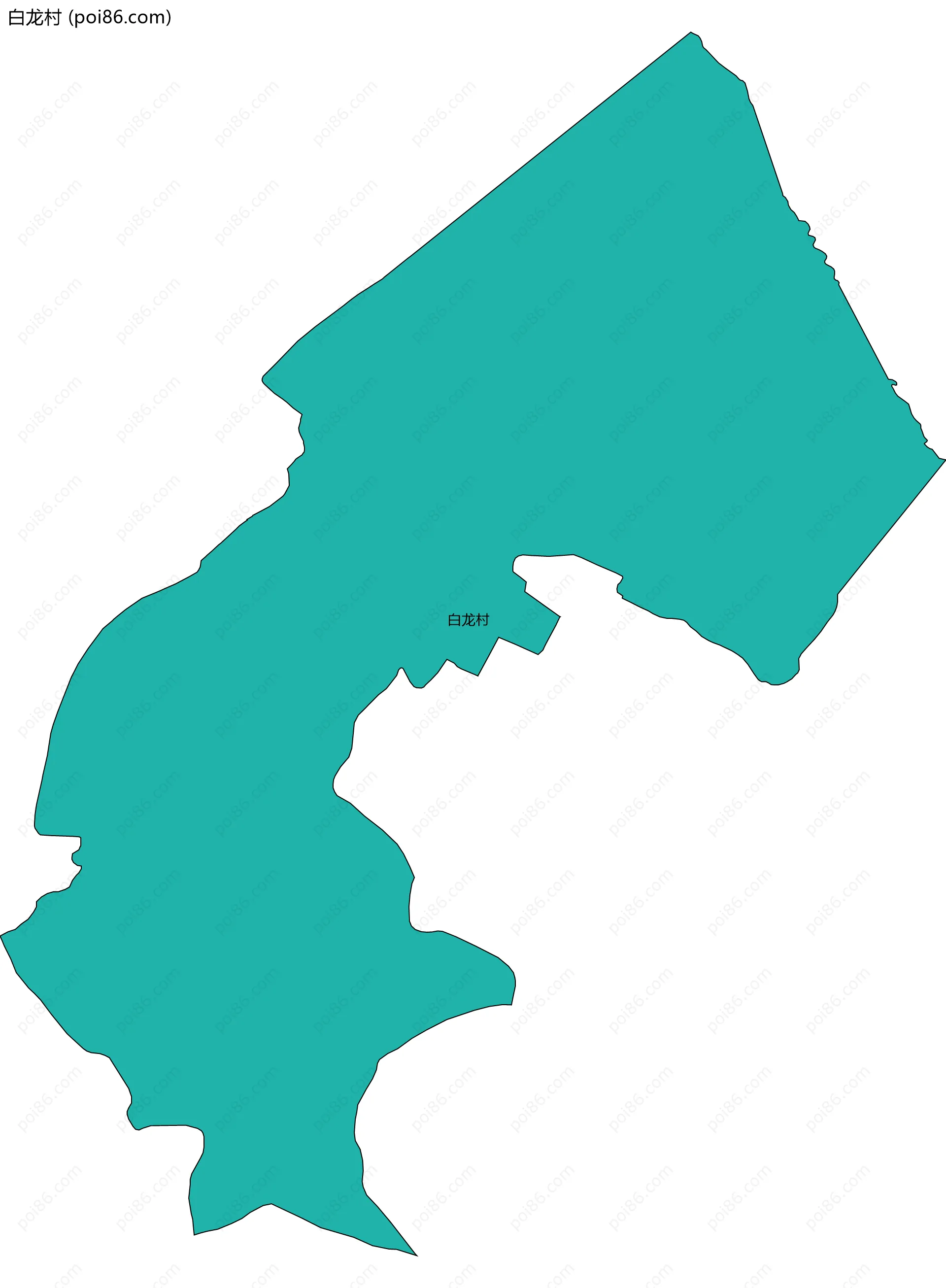 白龙村边界地图