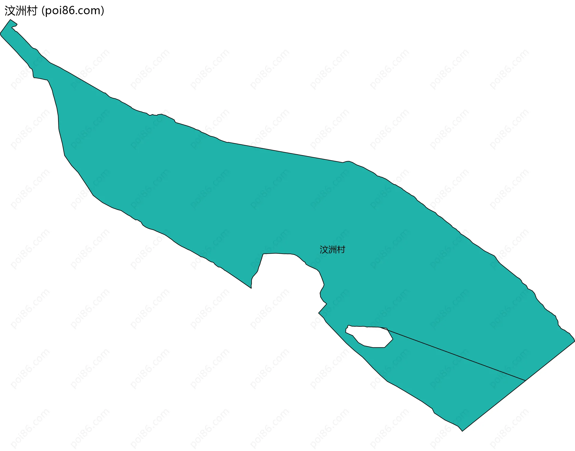 汶洲村边界地图