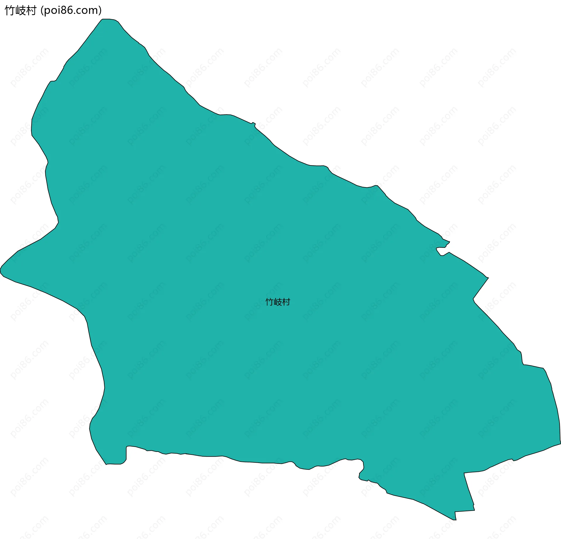 竹岐村边界地图