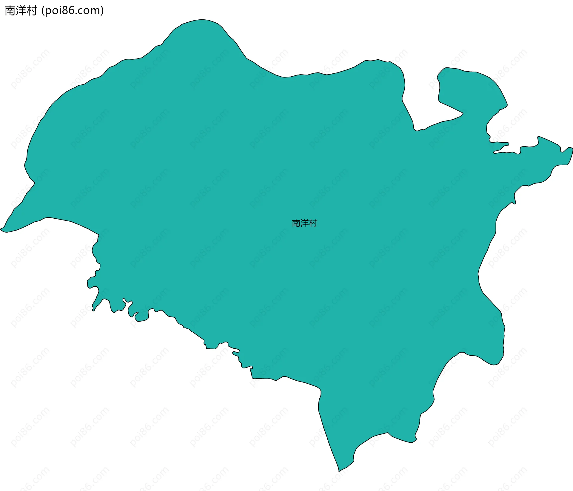 南洋村边界地图