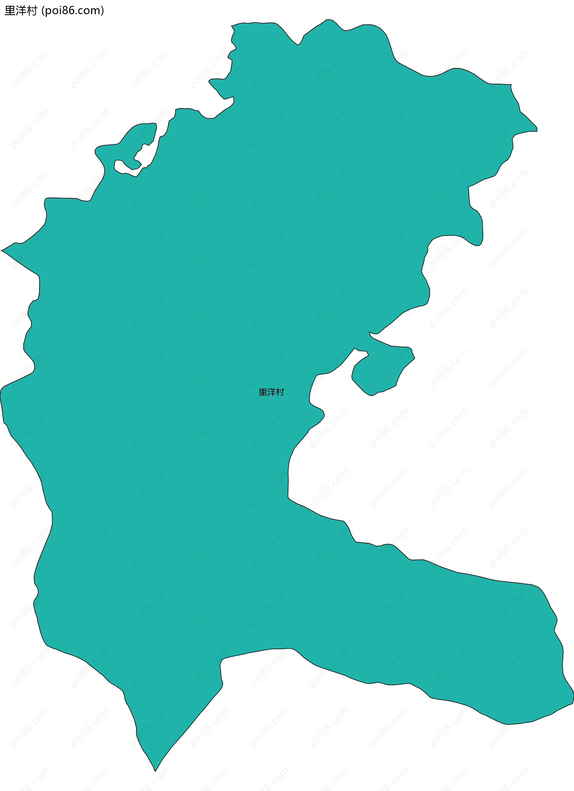 里洋村边界地图