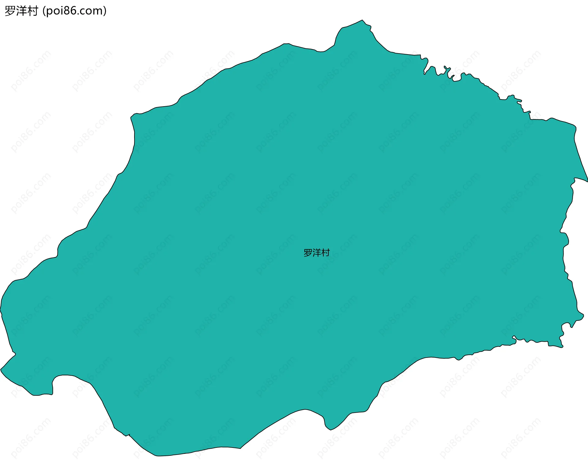 罗洋村边界地图