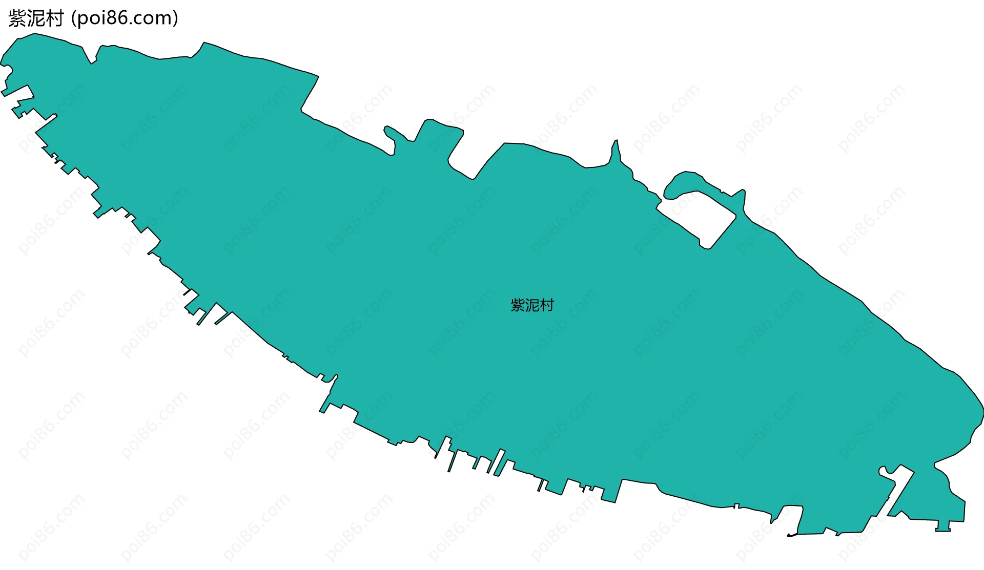 紫泥村边界地图
