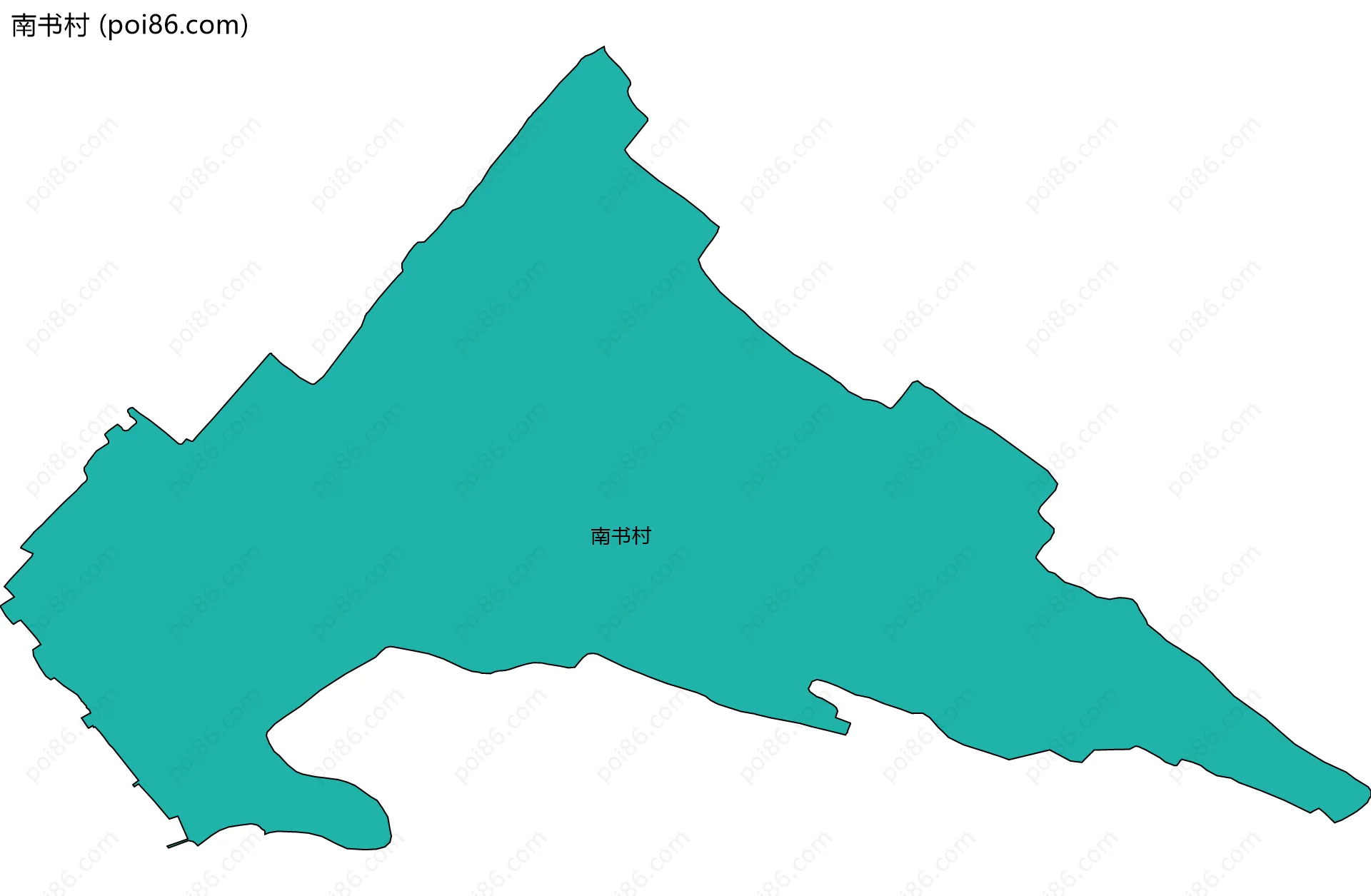 南书村边界地图