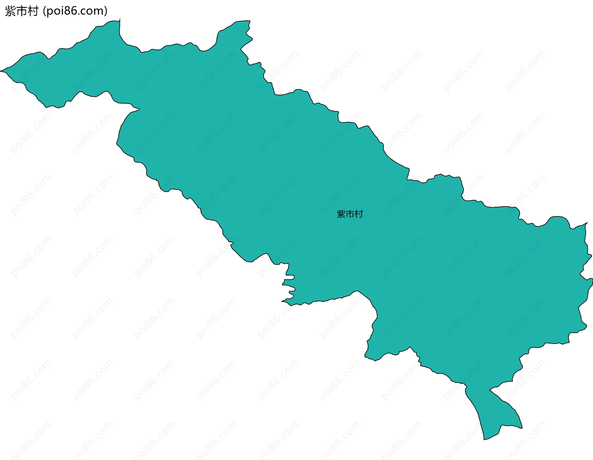 紫市村边界地图
