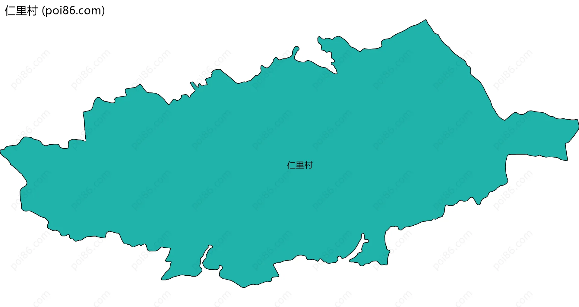 仁里村边界地图