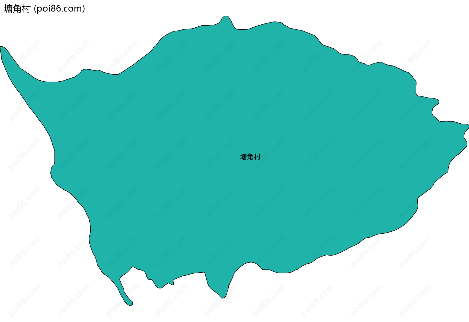 塘角村边界地图