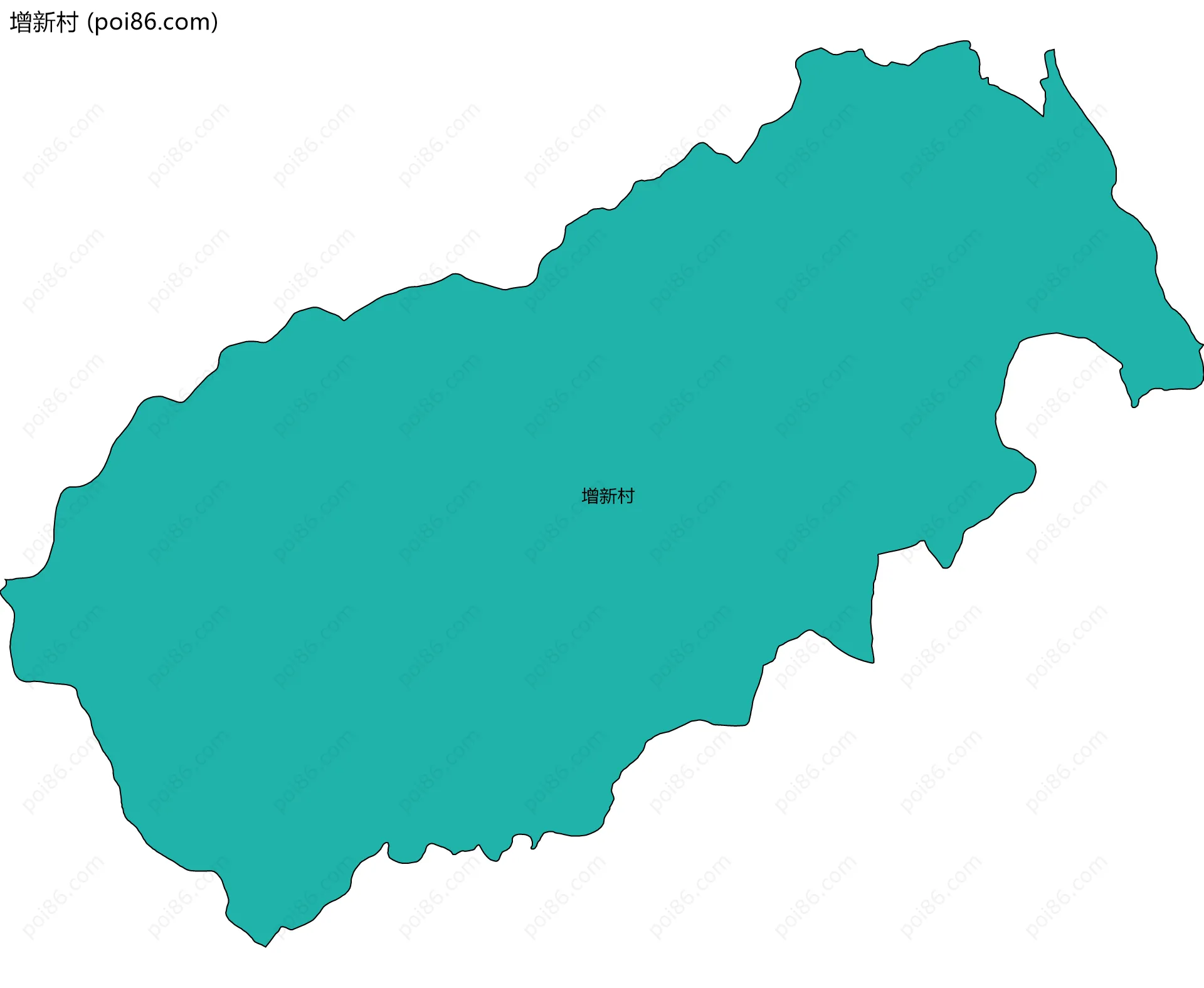 增新村边界地图