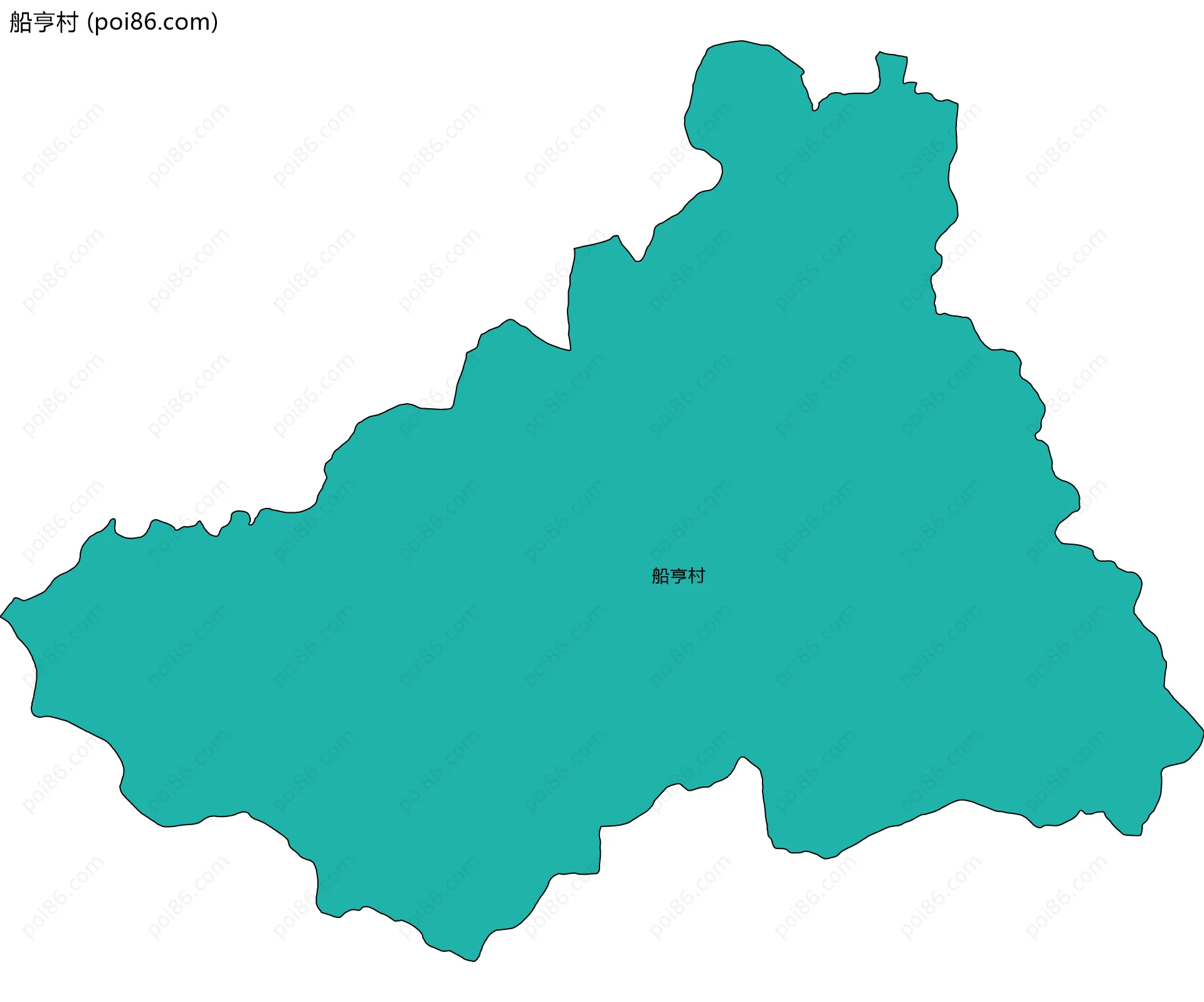 船亨村边界地图