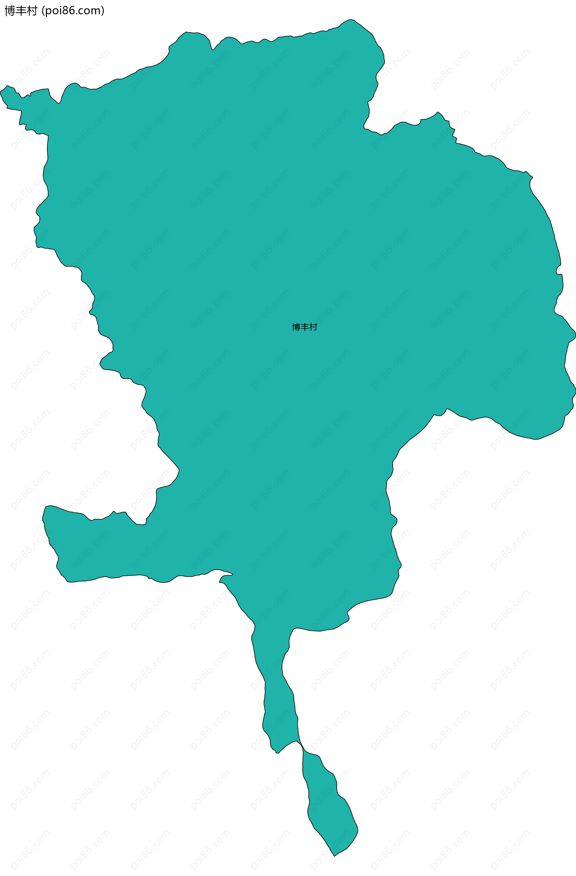 博丰村边界地图