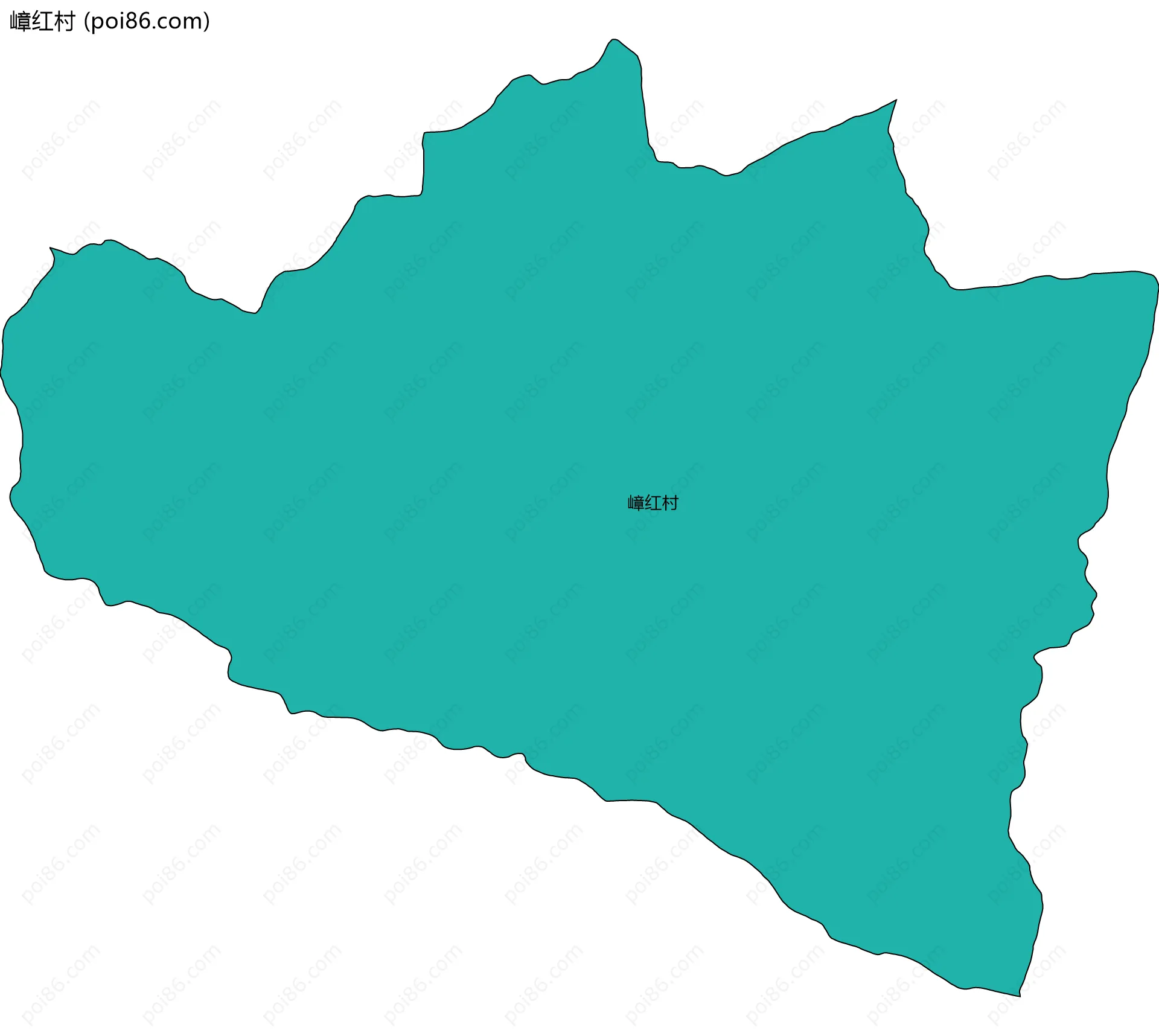 嶂红村边界地图