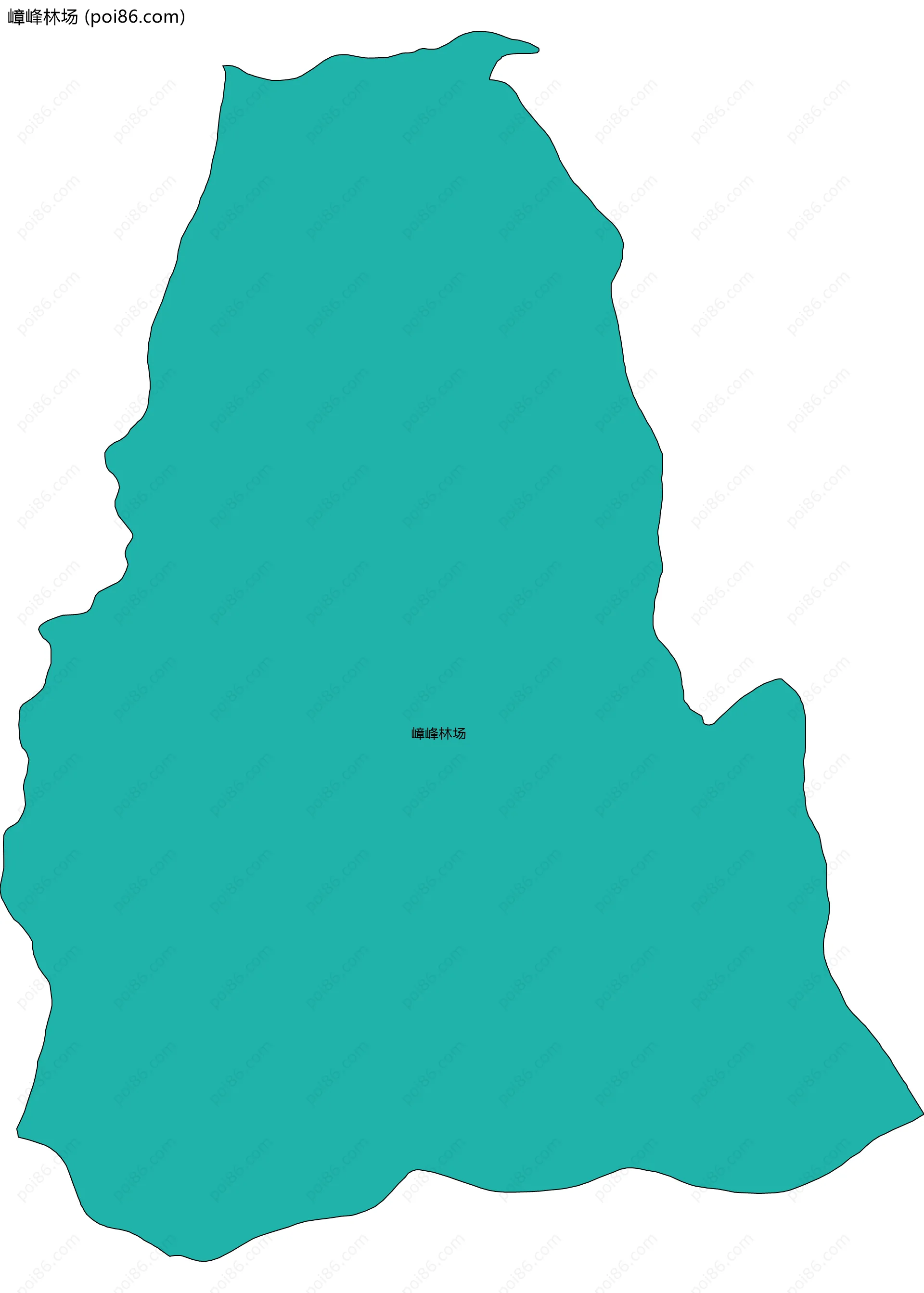 嶂峰林场边界地图