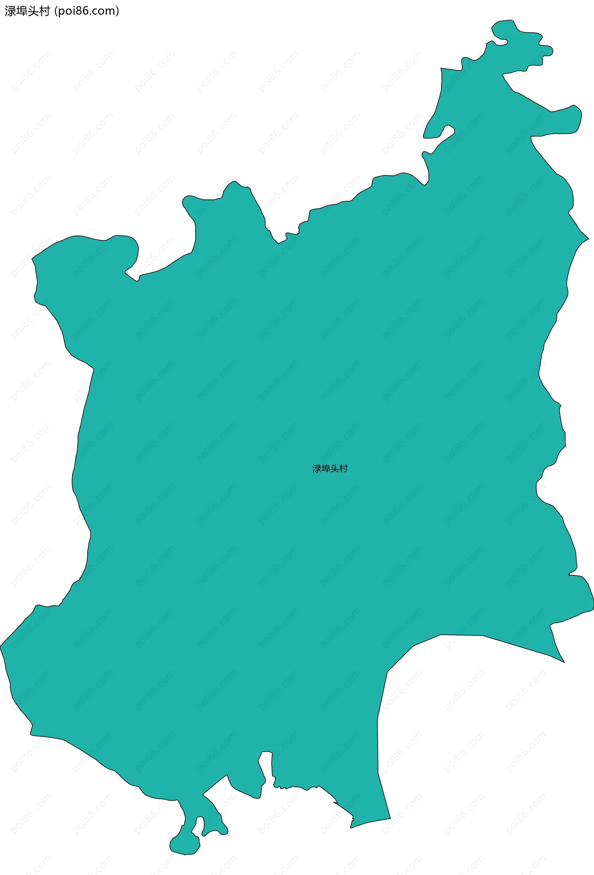 渌埠头村边界地图