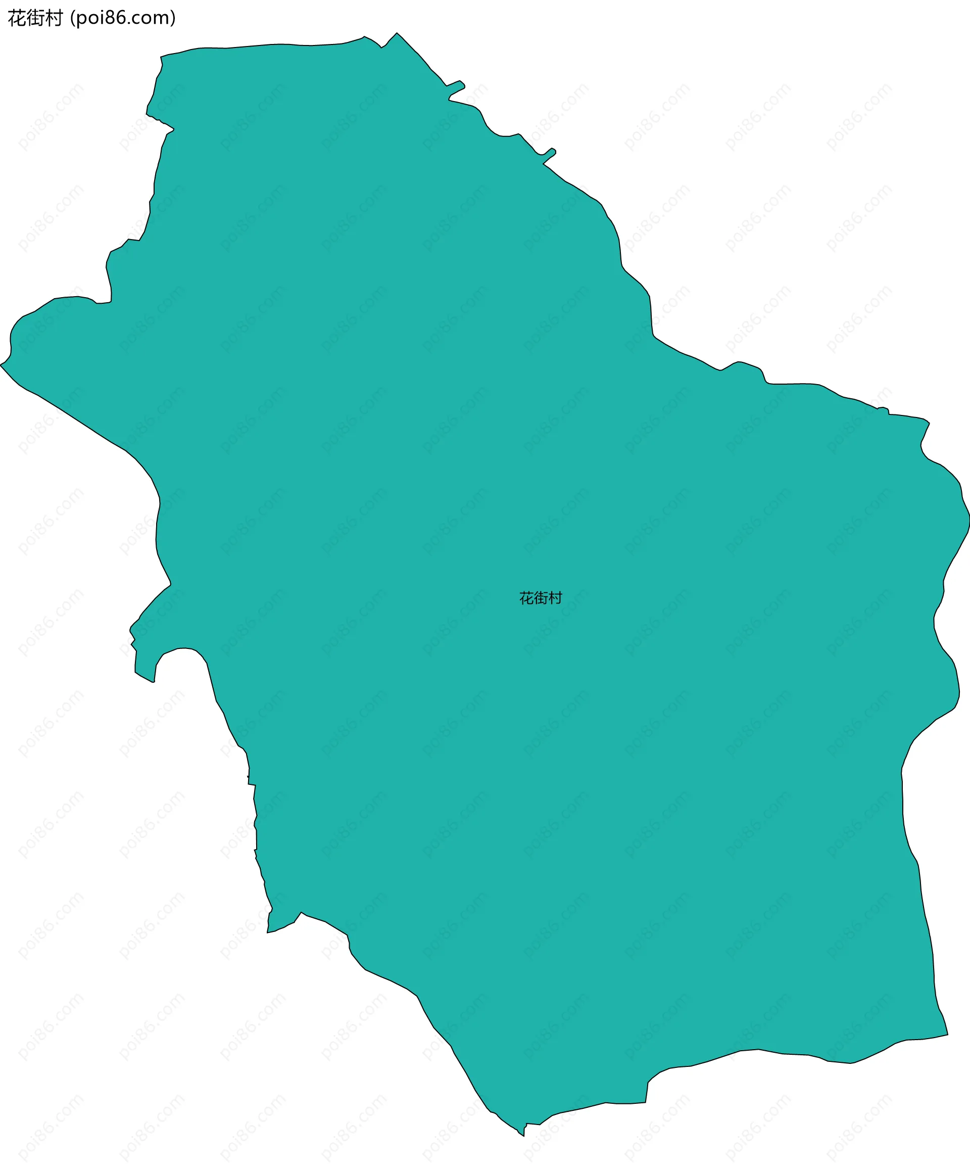 花街村边界地图