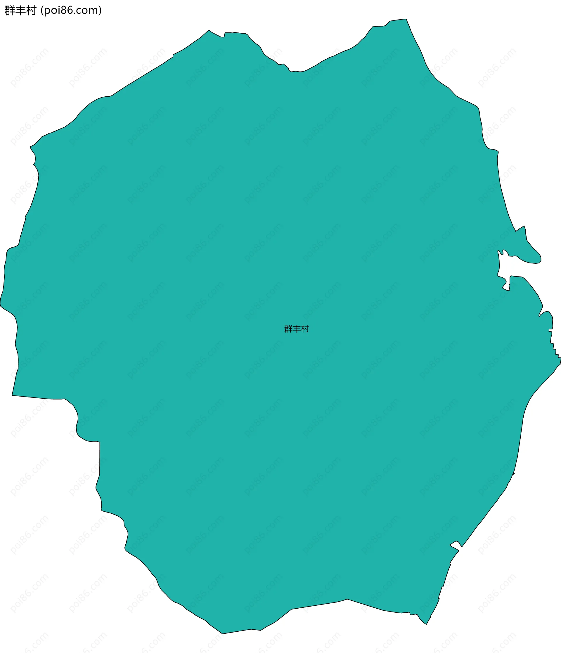 群丰村边界地图