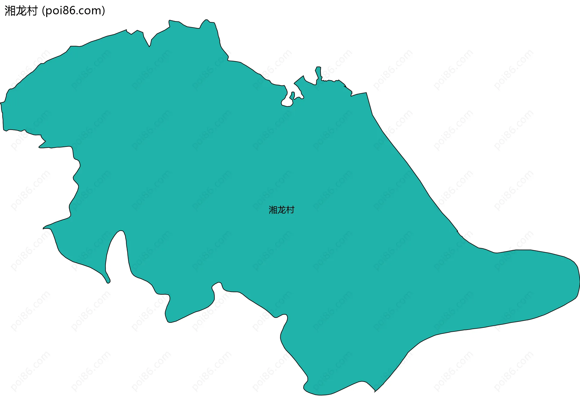 湘龙村边界地图