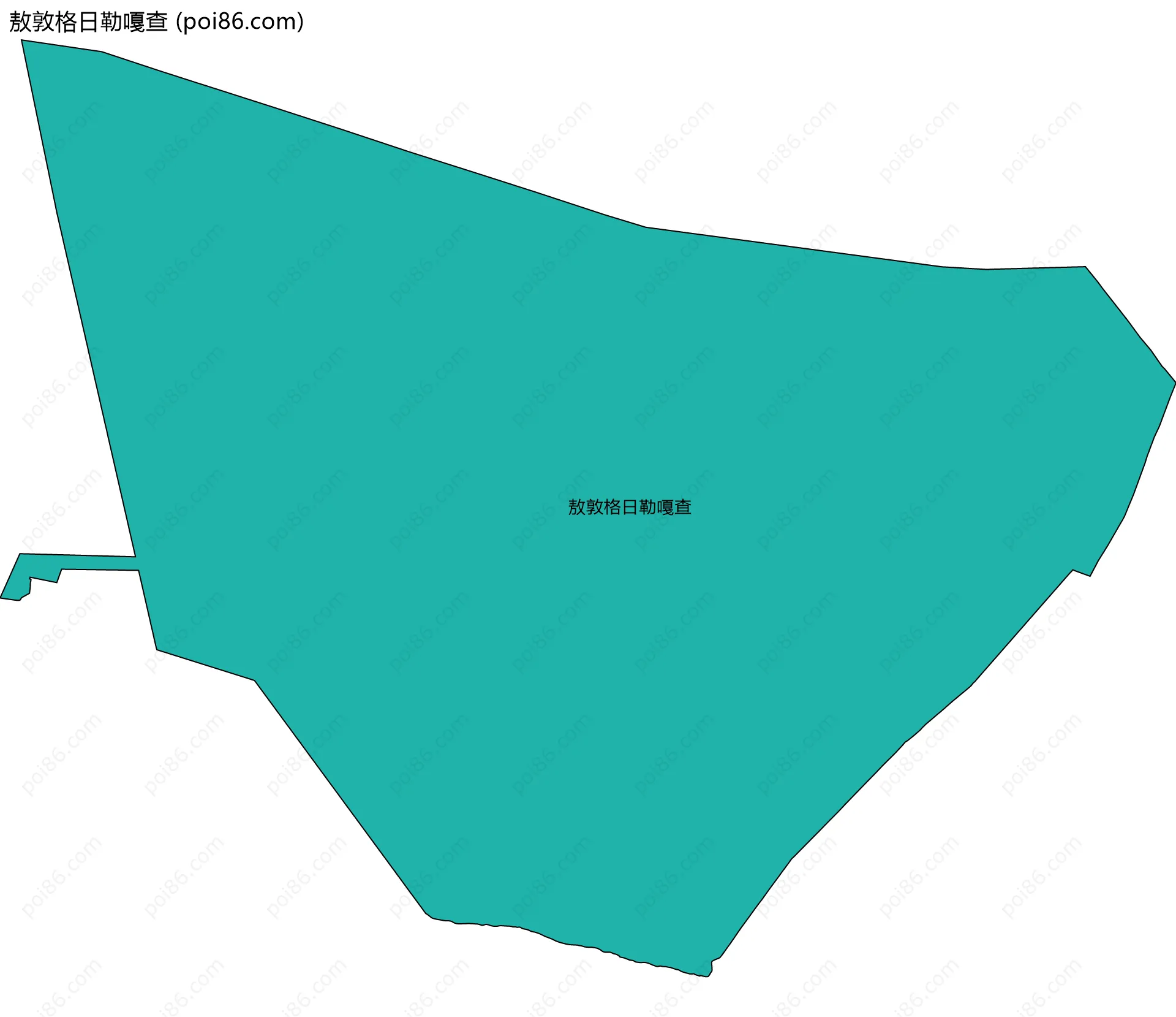 敖敦格日勒嘎查边界地图