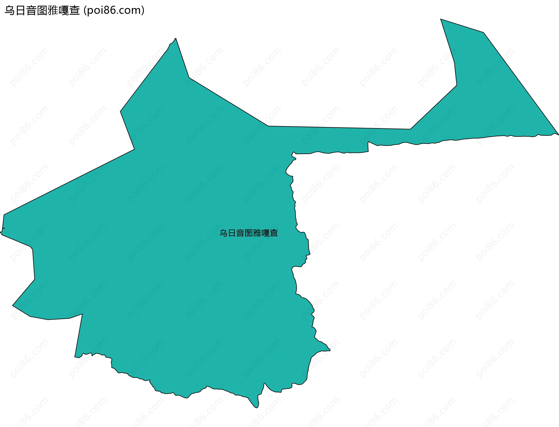 乌日音图雅嘎查边界地图