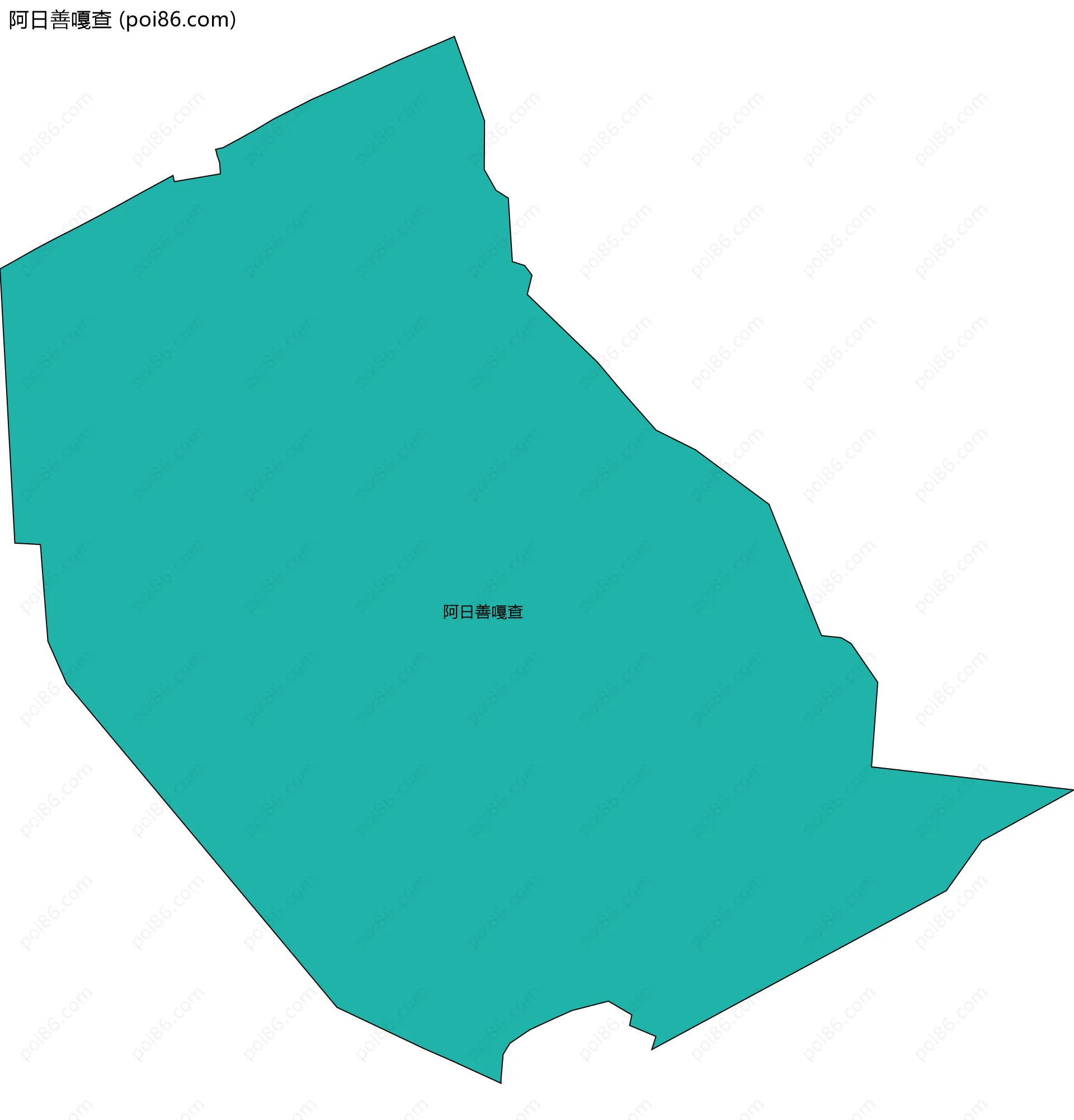 阿日善嘎查边界地图