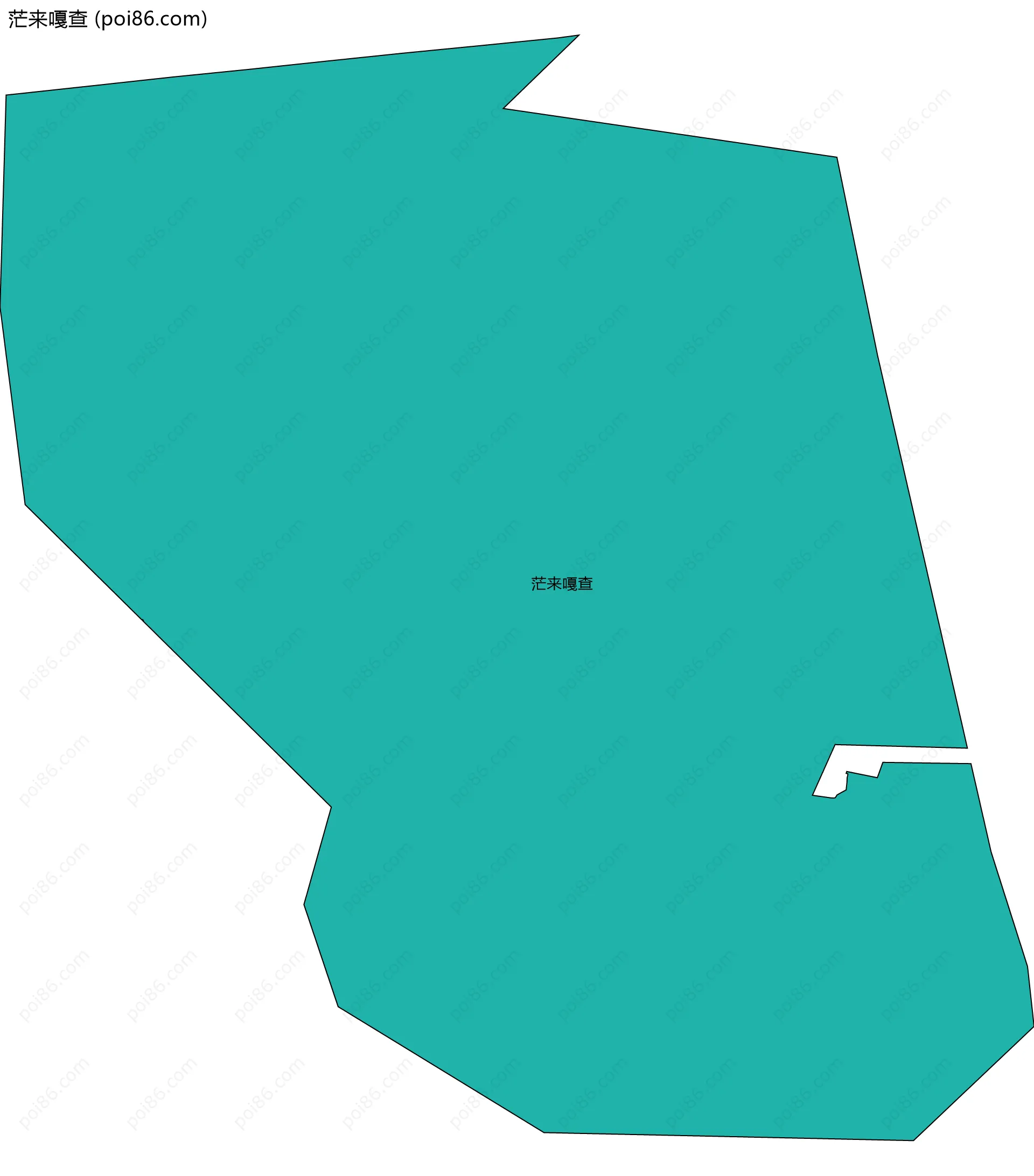 茫来嘎查边界地图