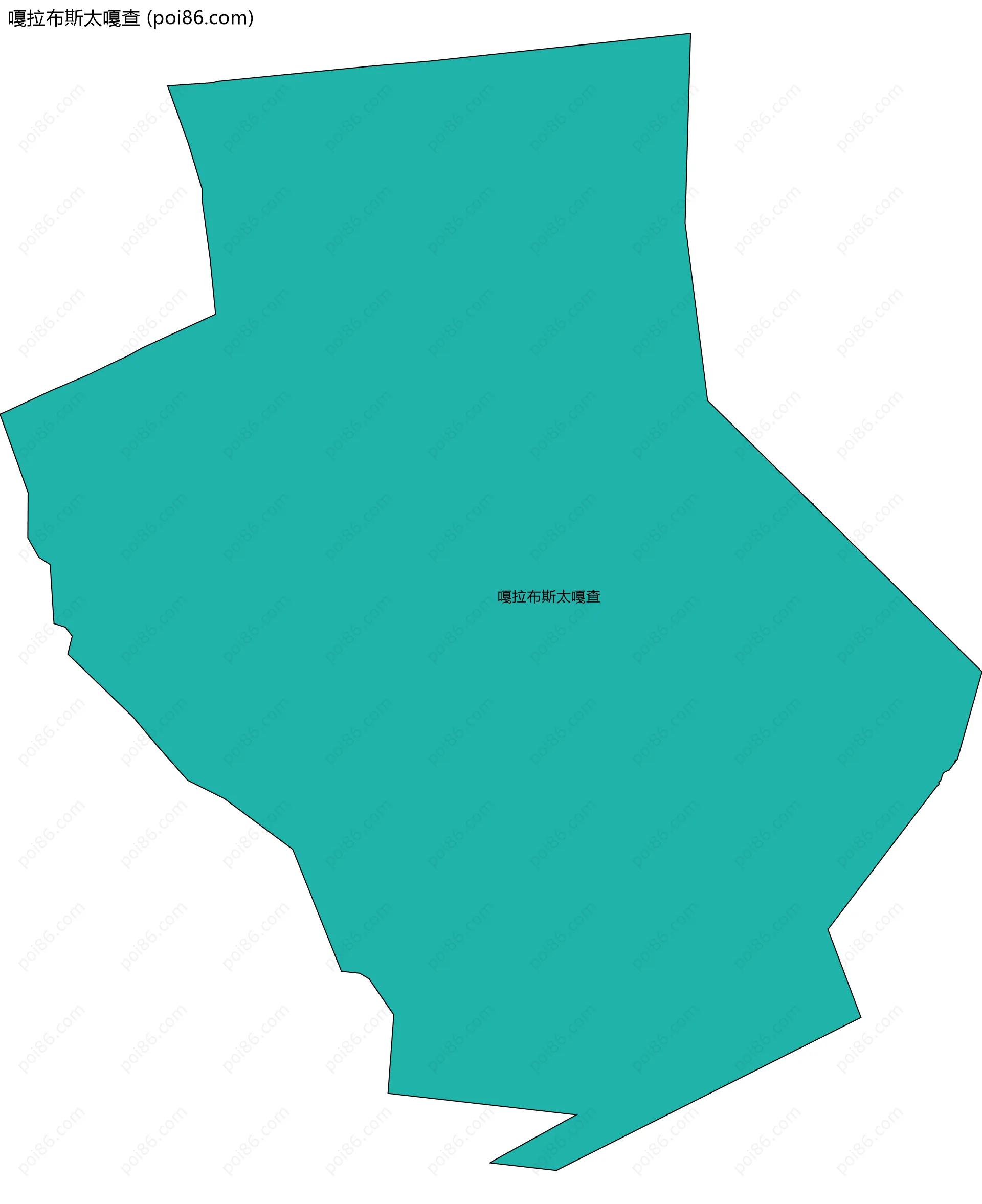 嘎拉布斯太嘎查边界地图