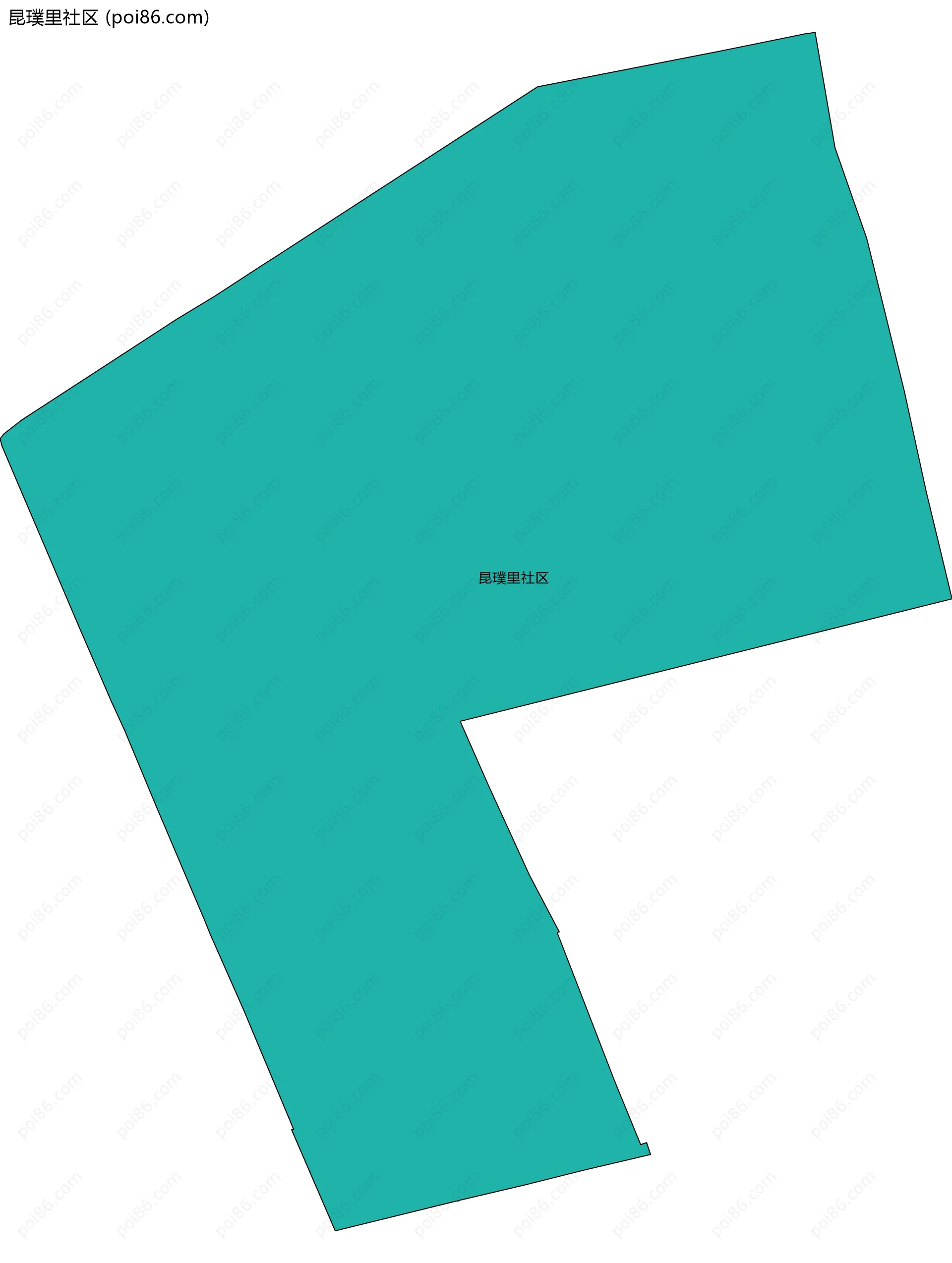 昆璞里社区边界地图