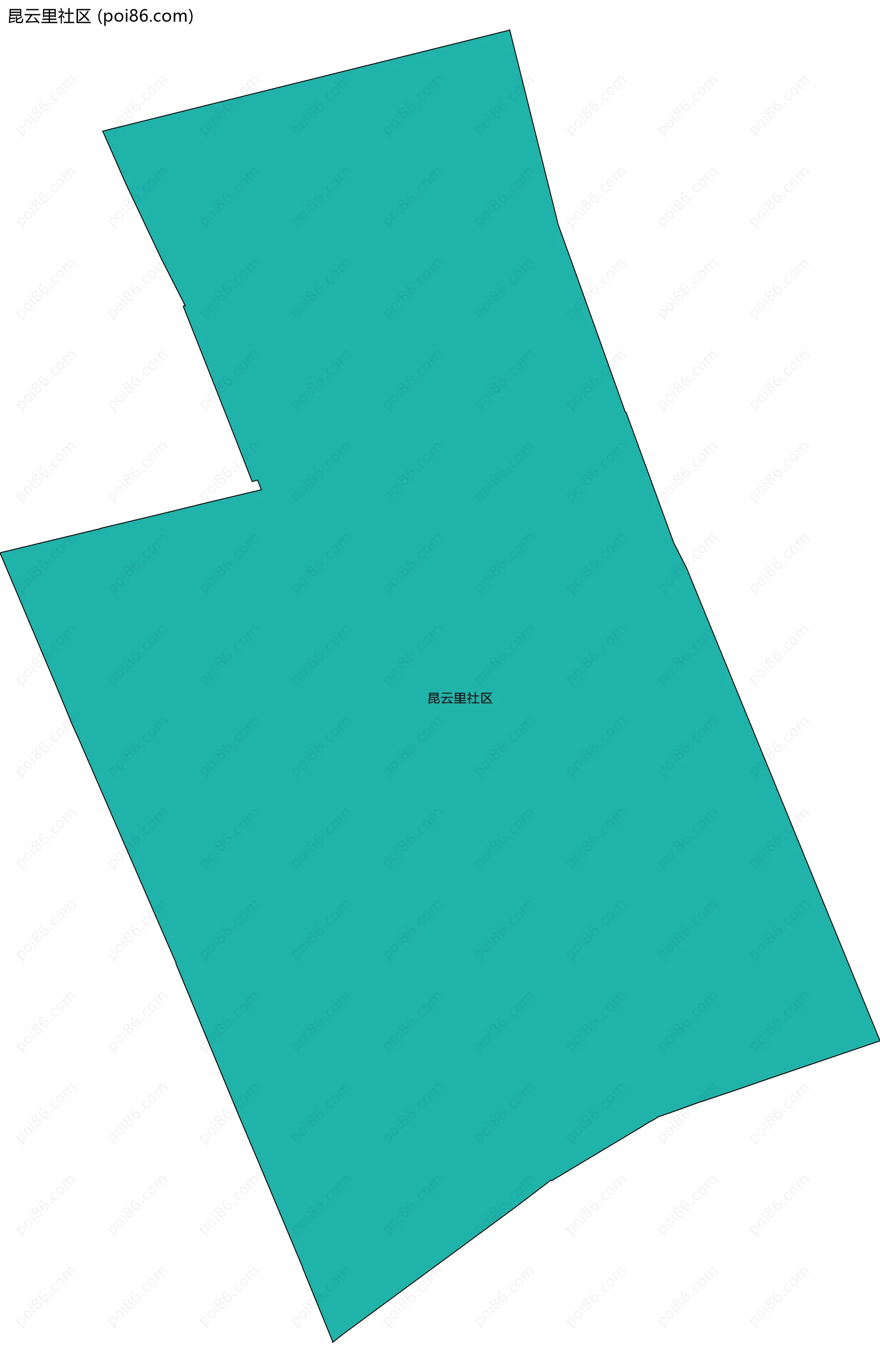 昆云里社区边界地图