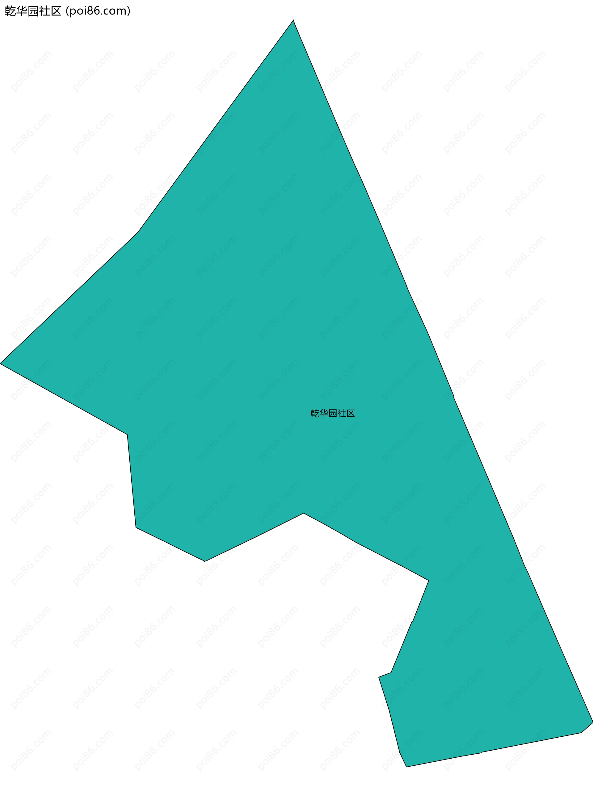 乾华园社区边界地图