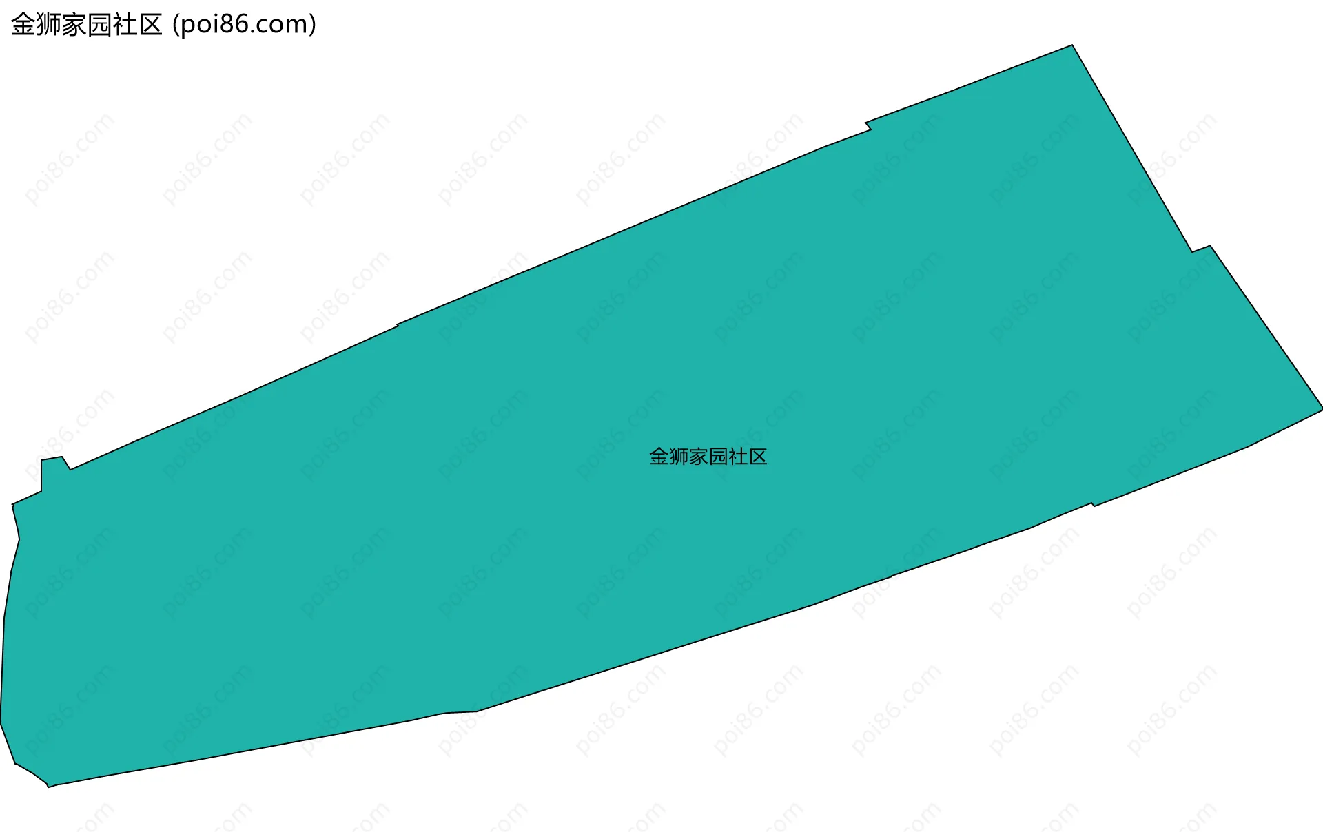 金狮家园社区边界地图