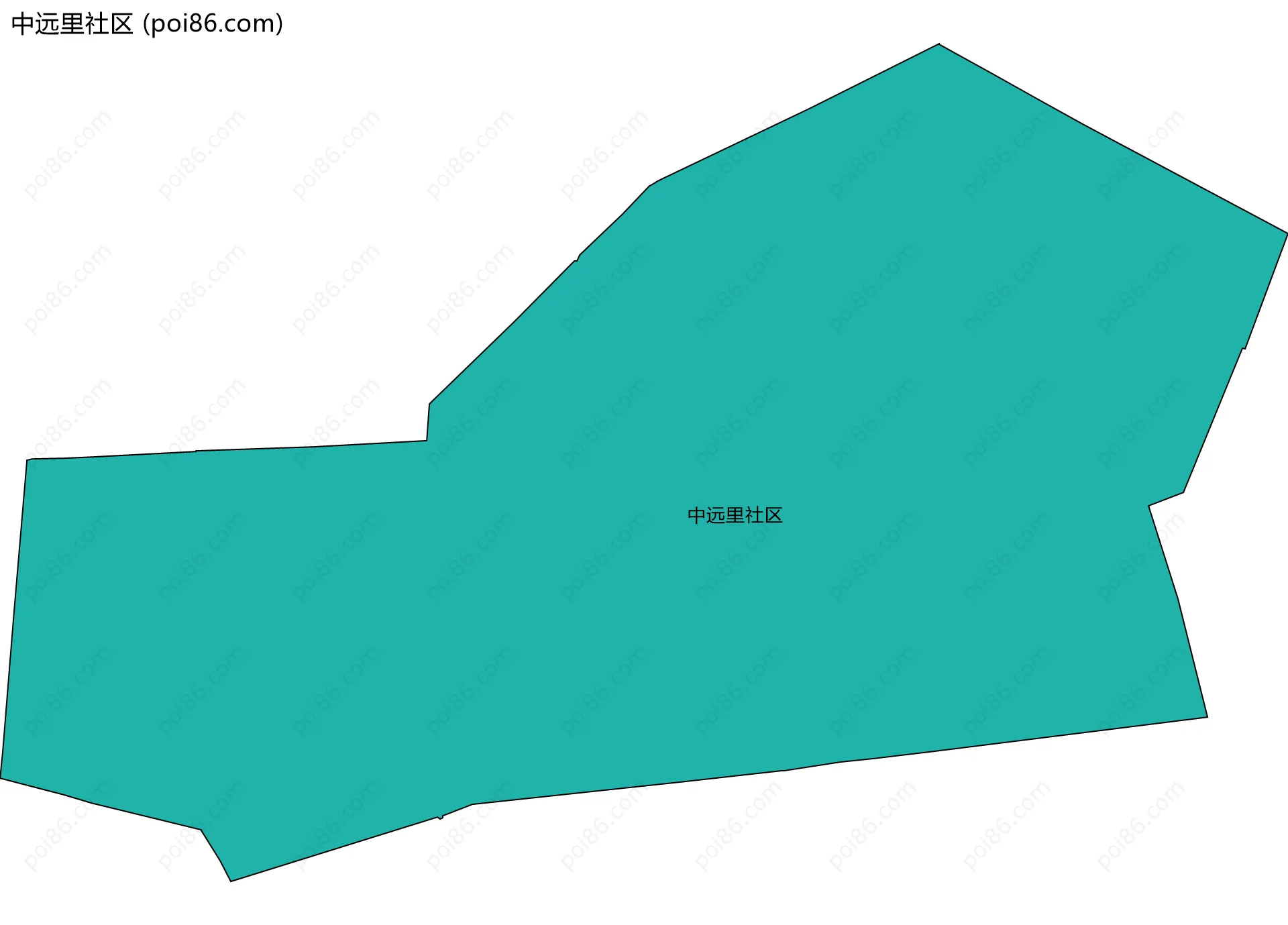 中远里社区边界地图