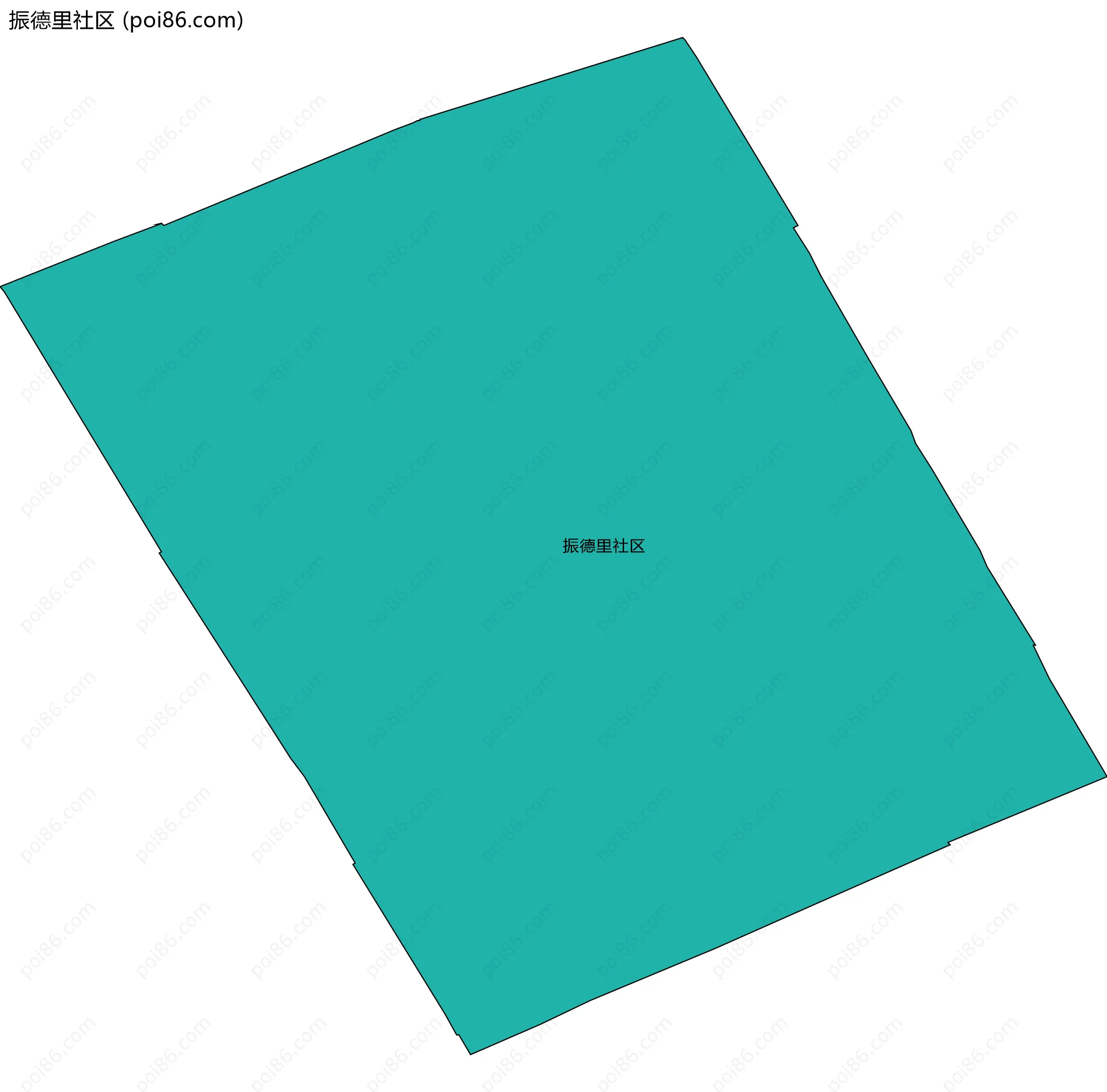 振德里社区边界地图