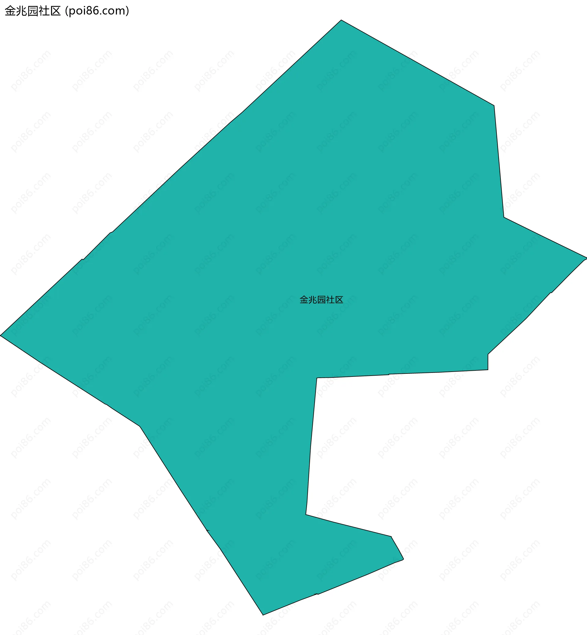 金兆园社区边界地图