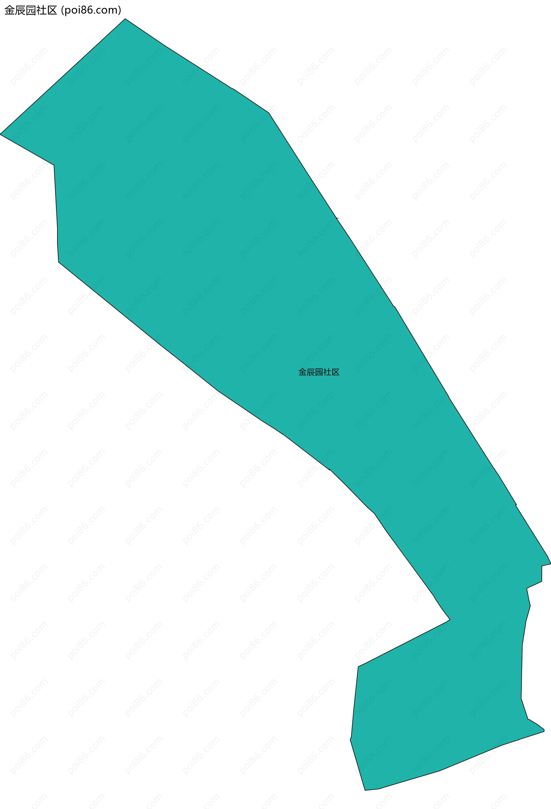 金辰园社区边界地图