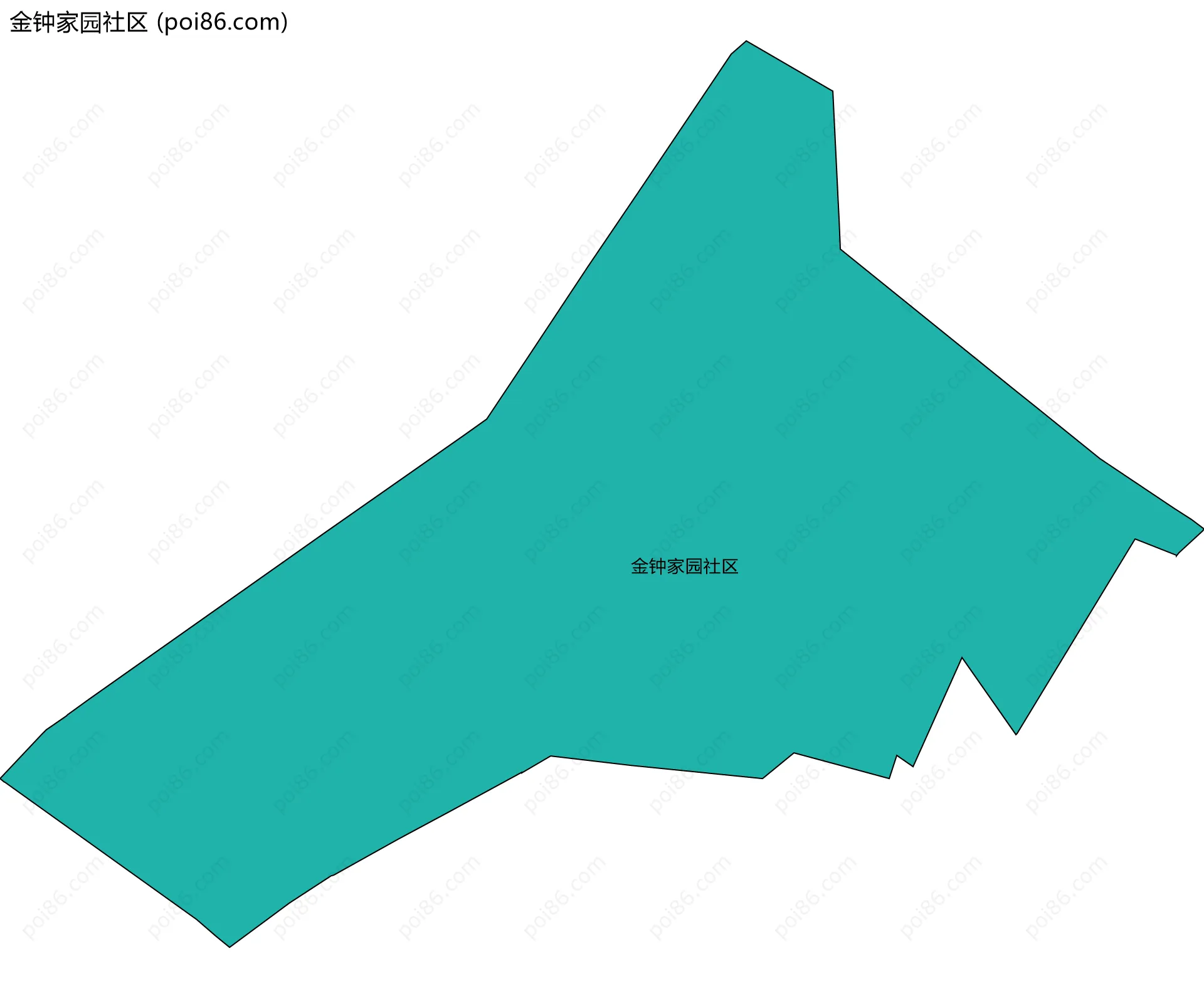 金钟家园社区边界地图