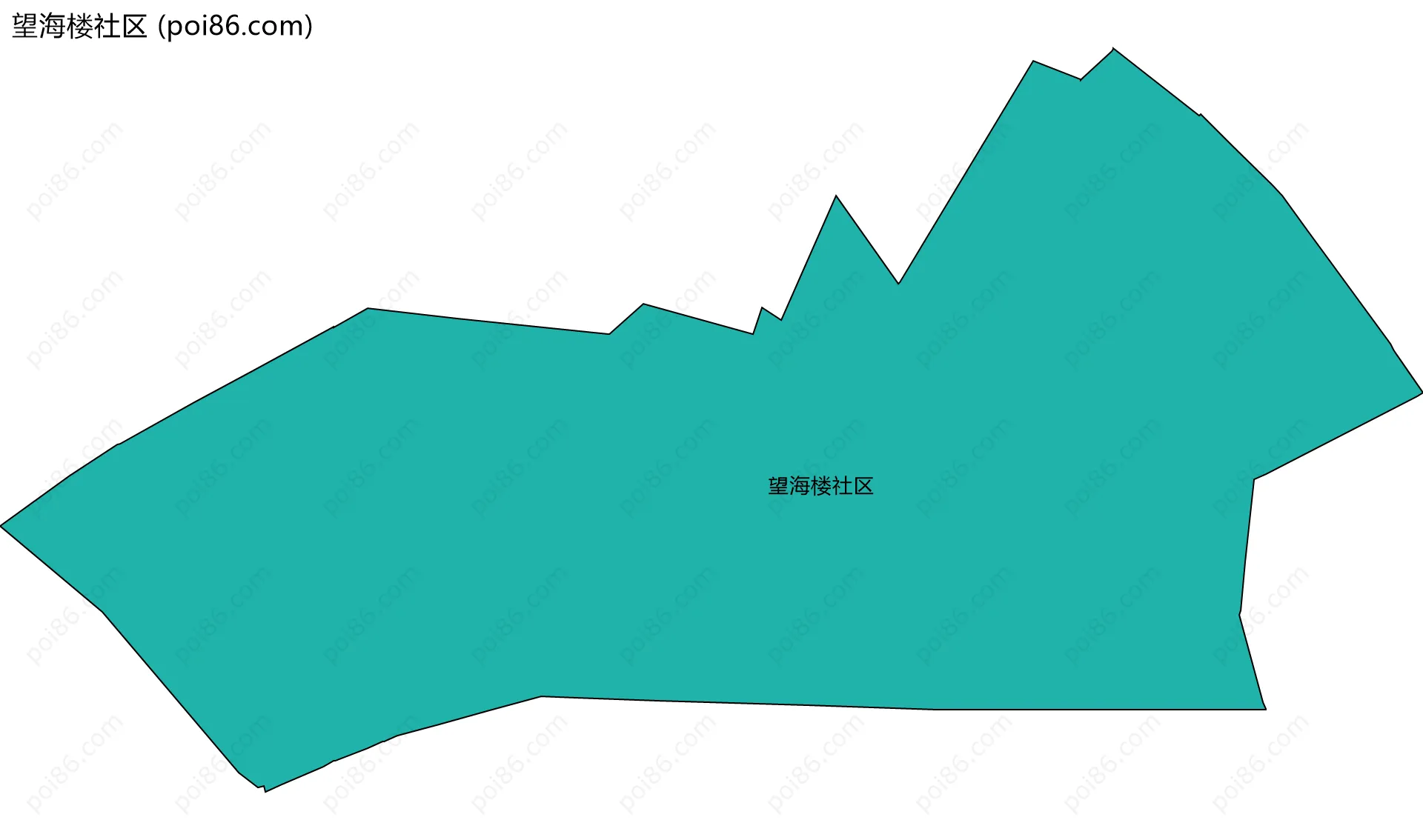 望海楼社区边界地图