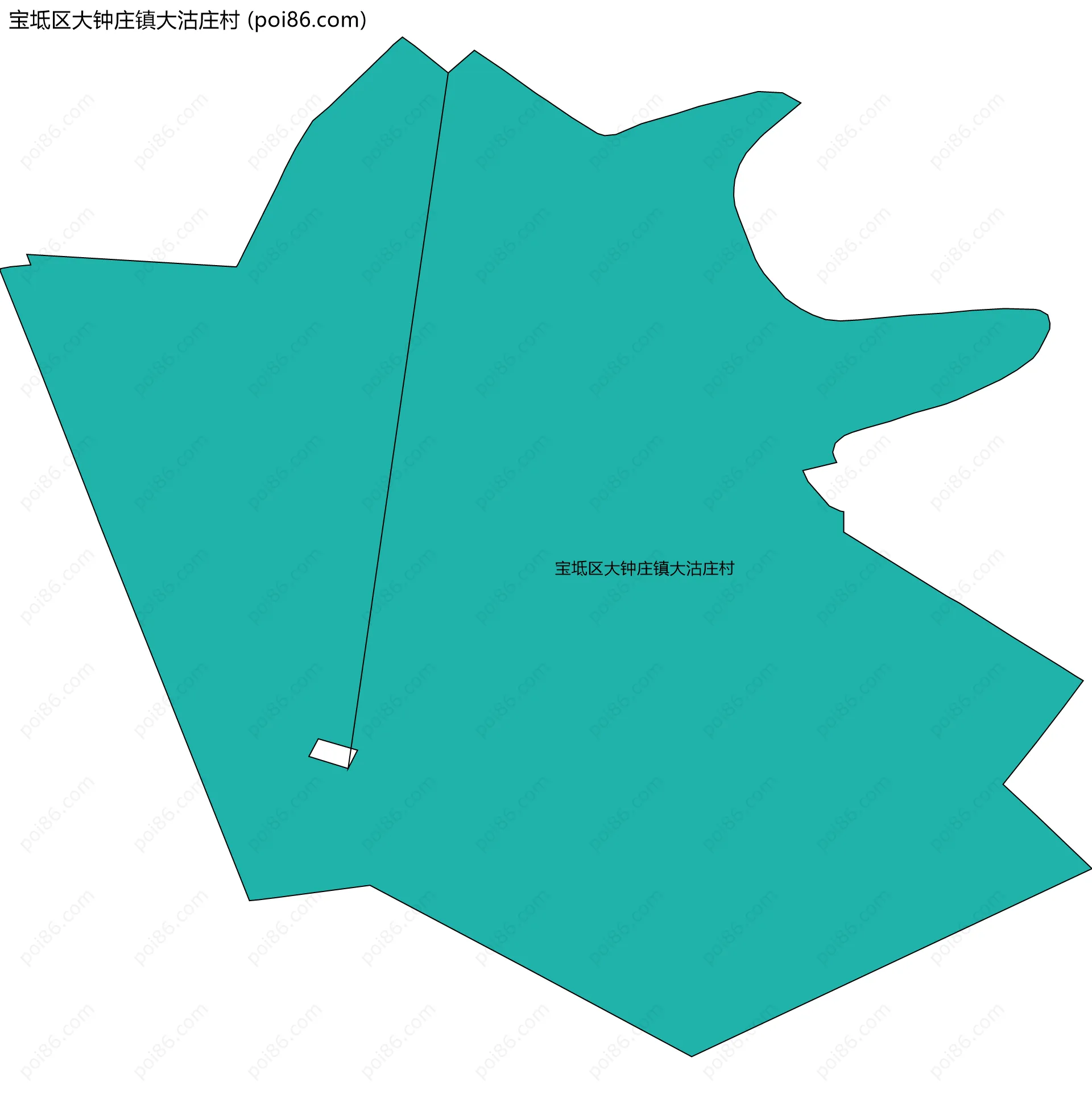 宝坻区大钟庄镇大沽庄村边界地图