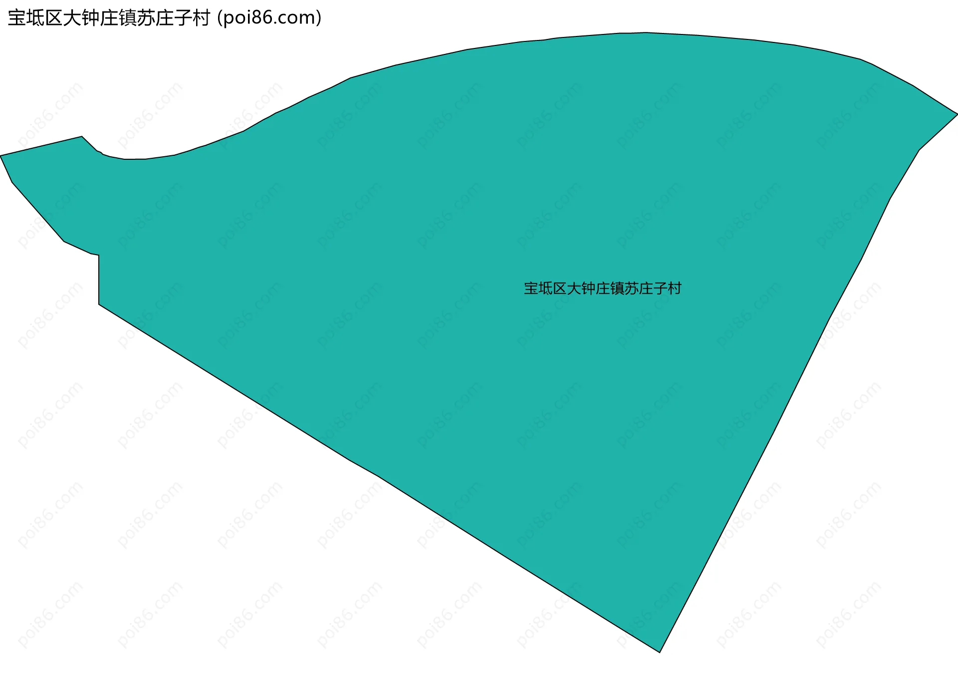 宝坻区大钟庄镇苏庄子村边界地图