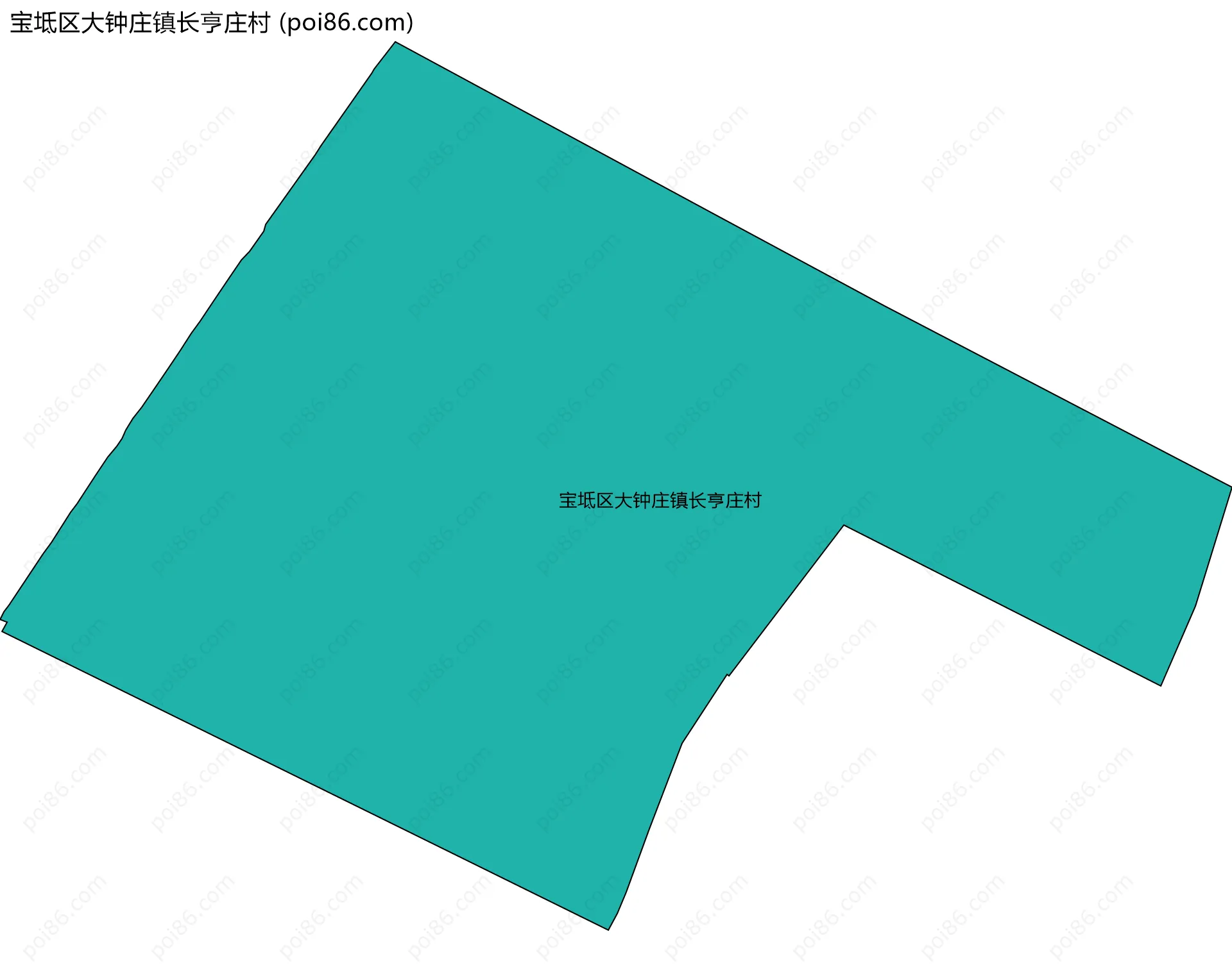 宝坻区大钟庄镇长亨庄村边界地图