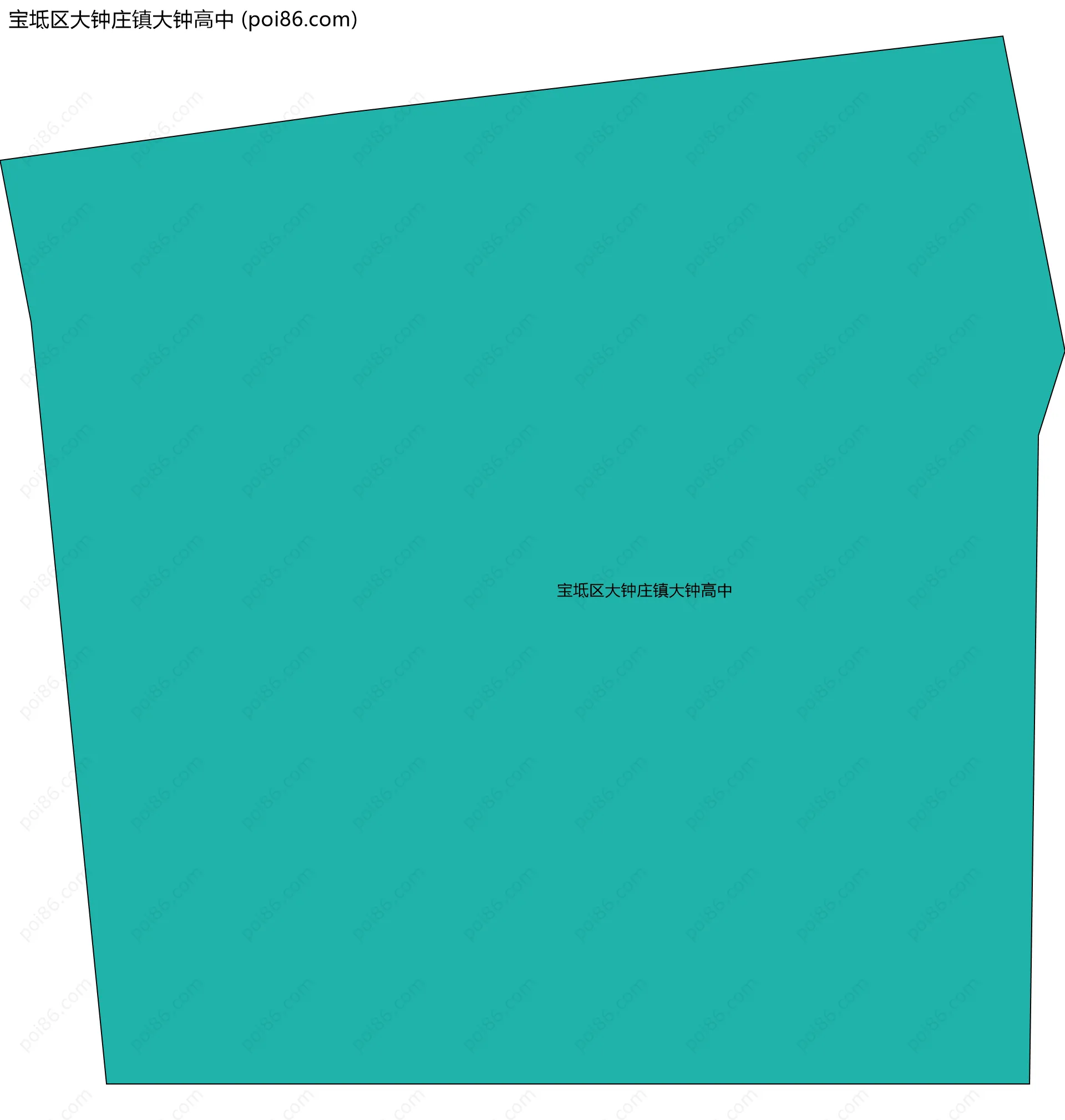 宝坻区大钟庄镇大钟高中边界地图