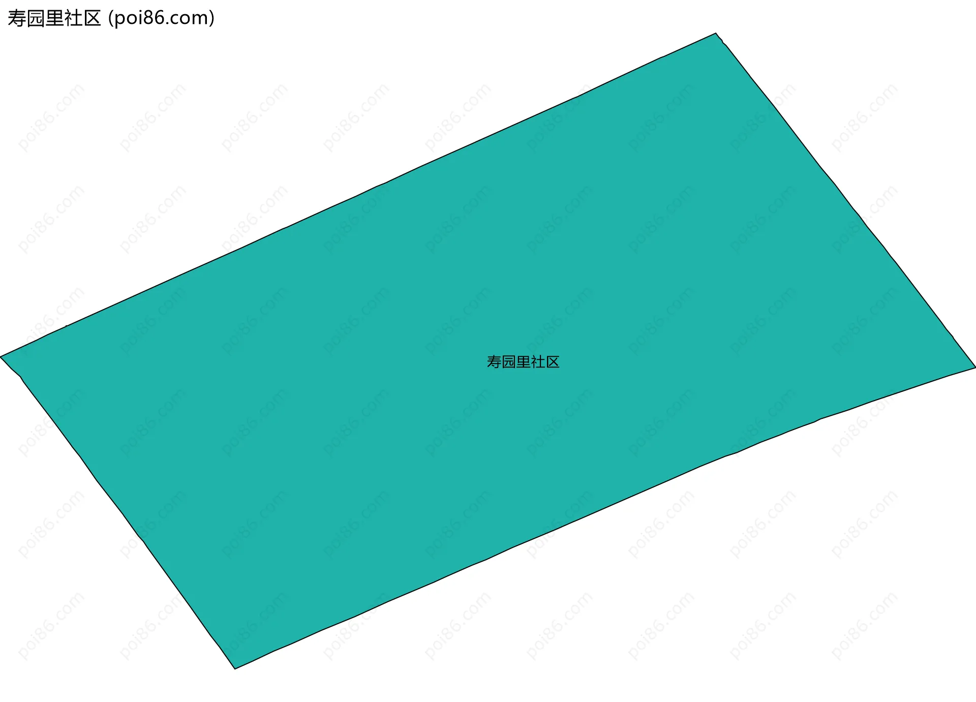 寿园里社区边界地图