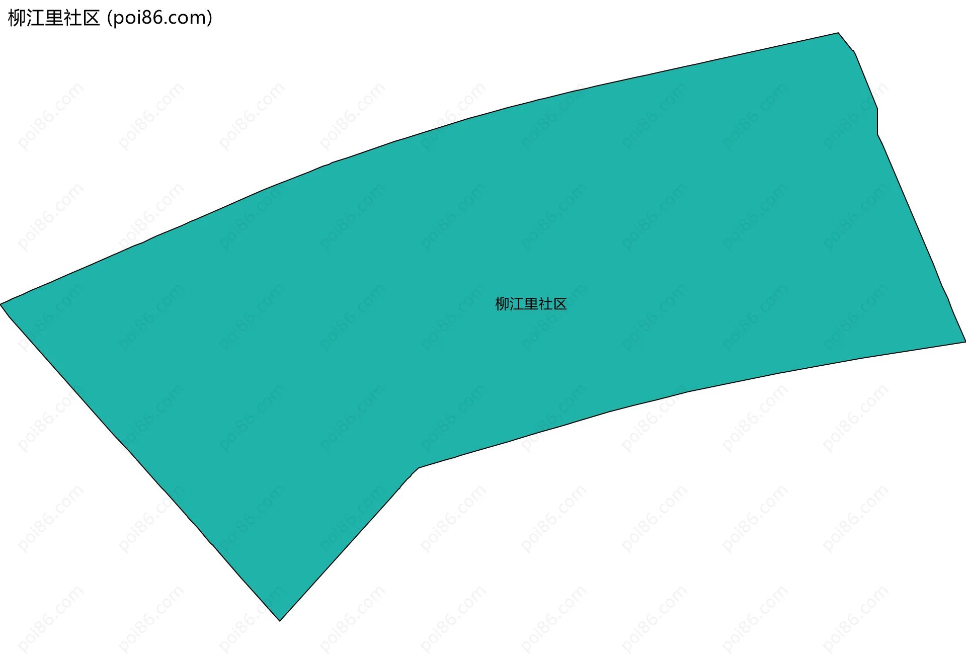 柳江里社区边界地图