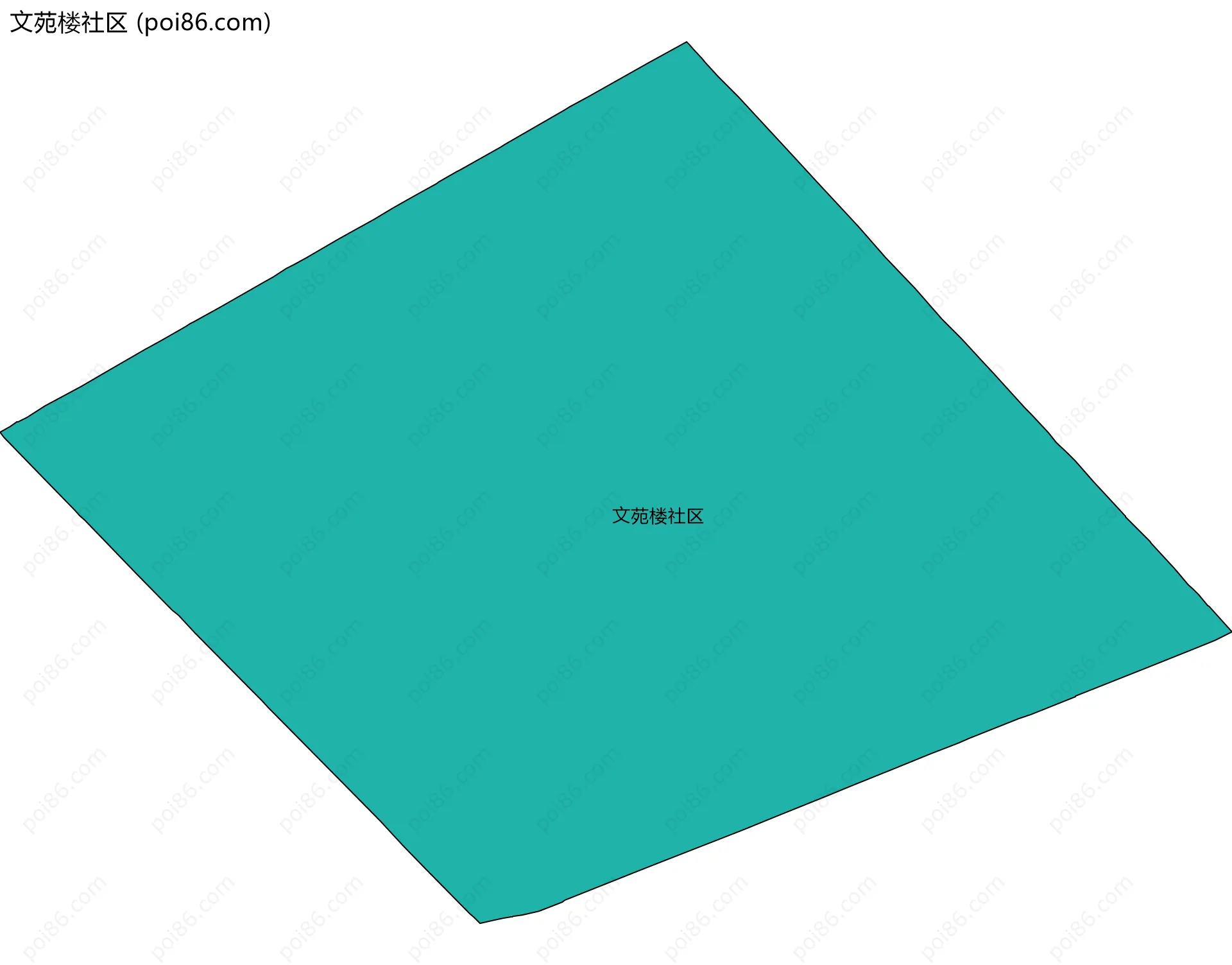 文苑楼社区边界地图
