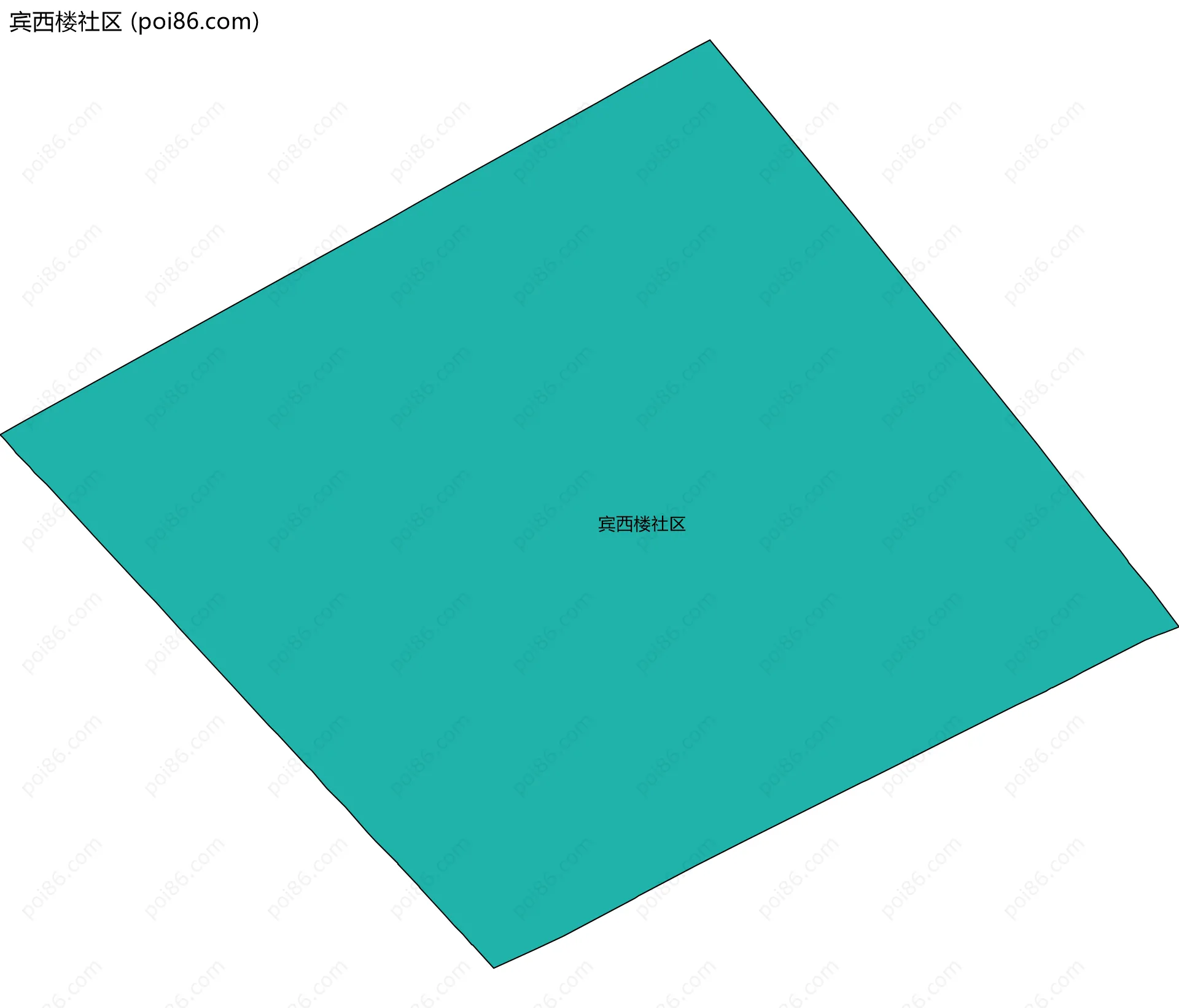 宾西楼社区边界地图