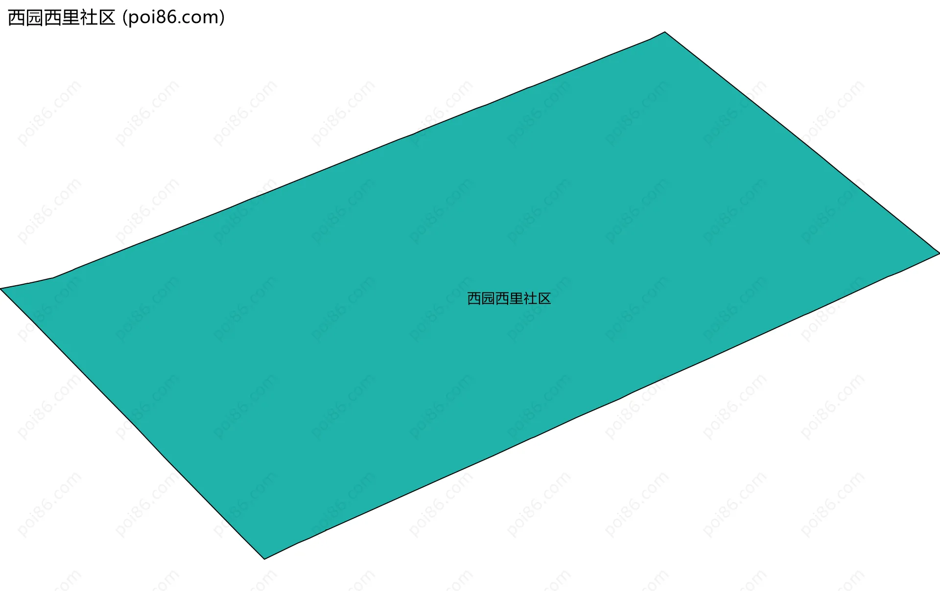 西园西里社区边界地图